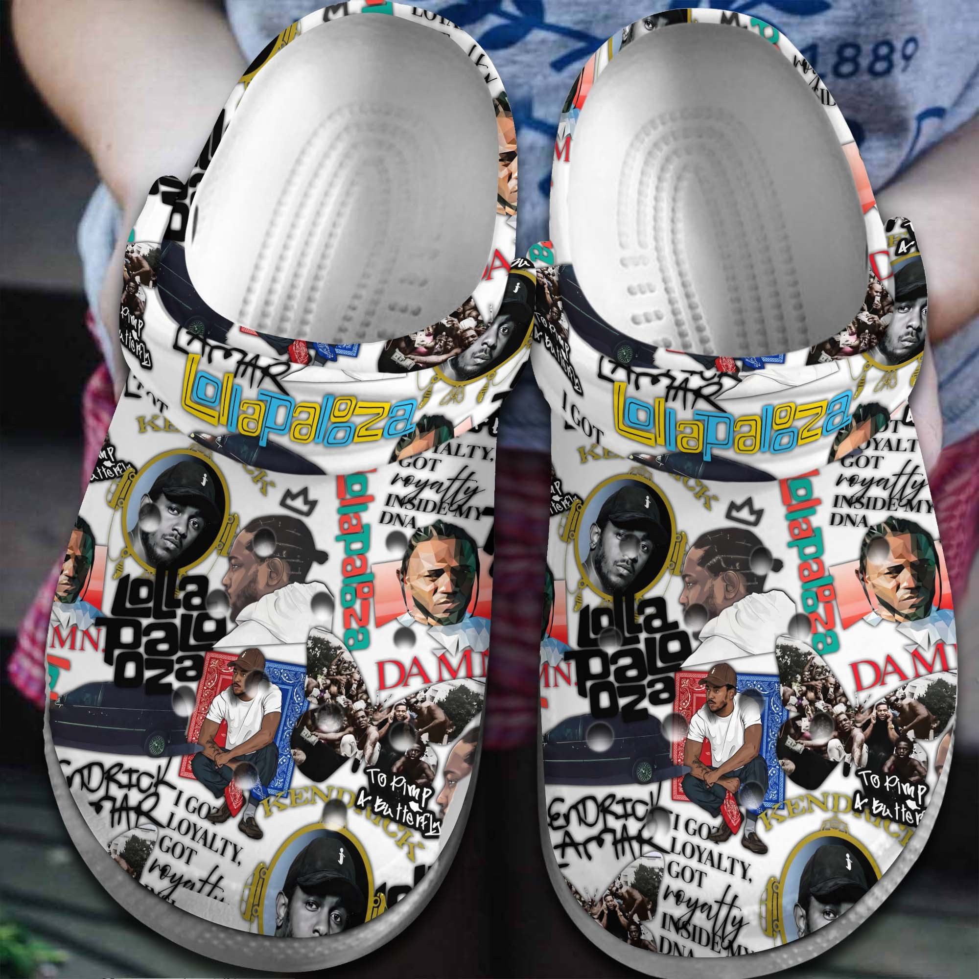 Kendrick Lamar Lollapalooza Music Crocs Crocband Clogs Shoes