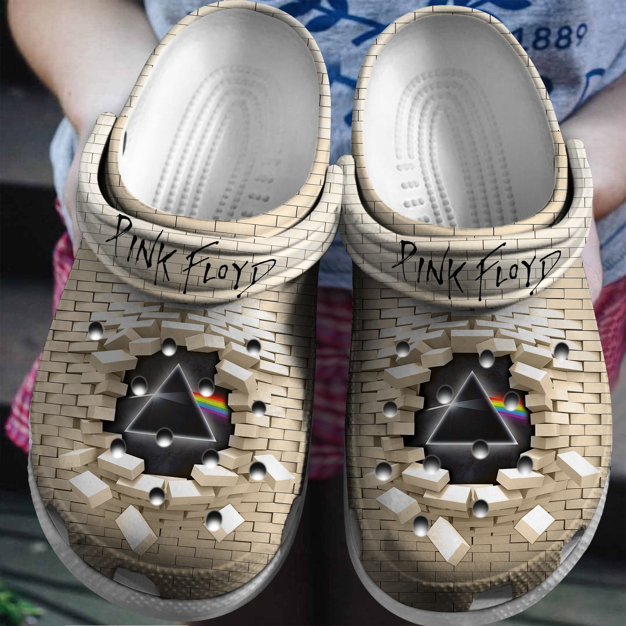 Pink Floyd Music Band Crocs Crocband Clogs Shoes