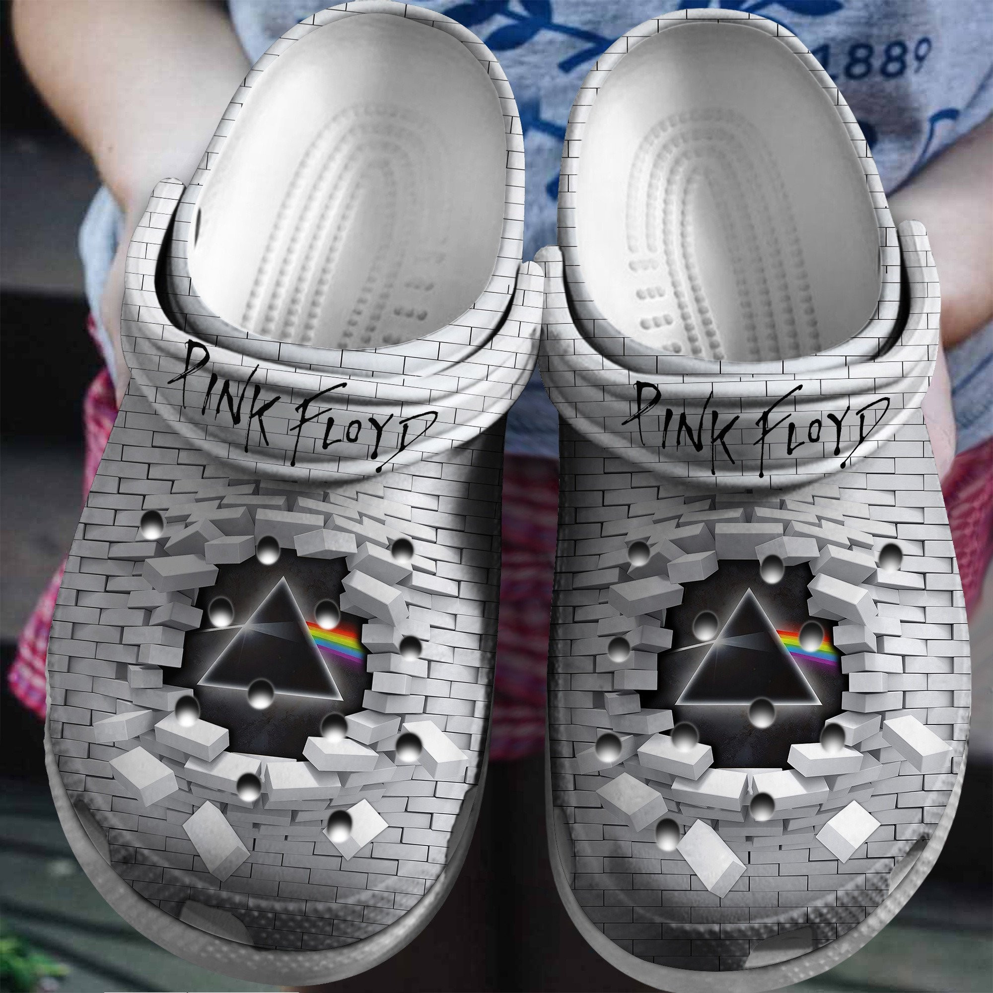 Pink Floyd Music Band Crocs Crocband Clogs Shoes Gift Comfortable For Men Women