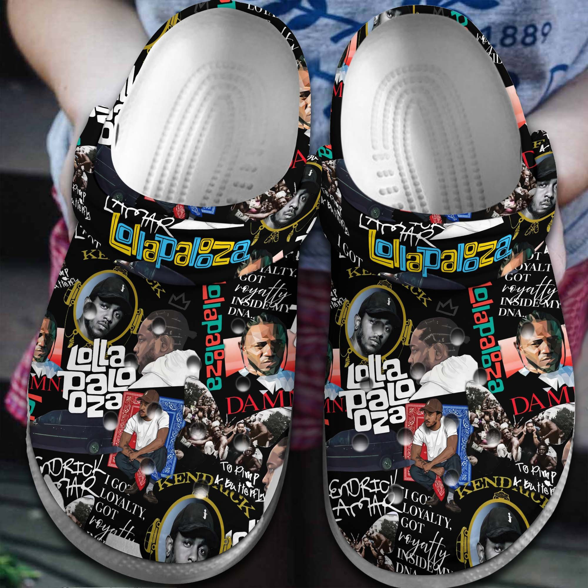 Kendrick Lamar Lollapalooza Music Crocs Crocband Clogs Shoes