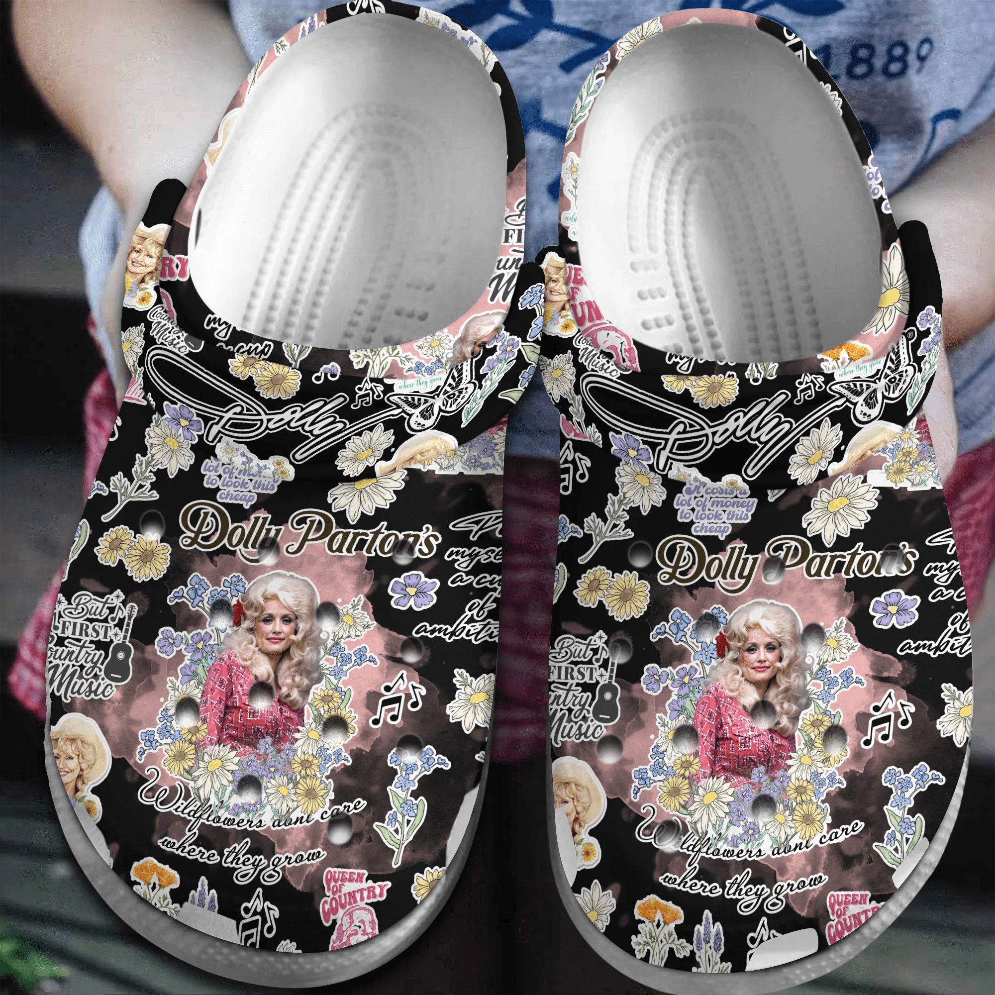 Dolly Parton Music Crocs Crocband Clogs Shoes Comfortable For Men Women