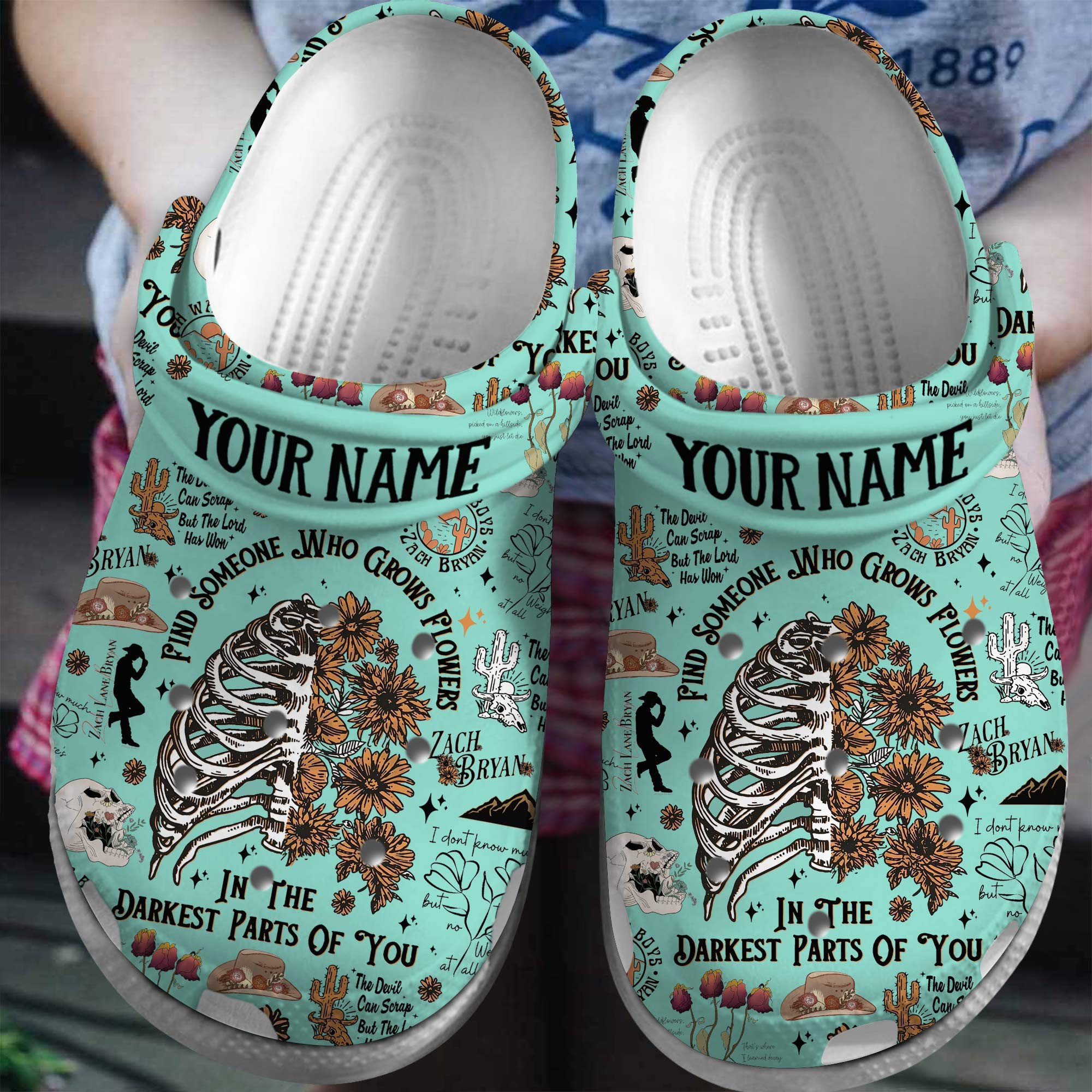 Zach Bryan Singer Gift Crocs Crocband Clogs Shoes