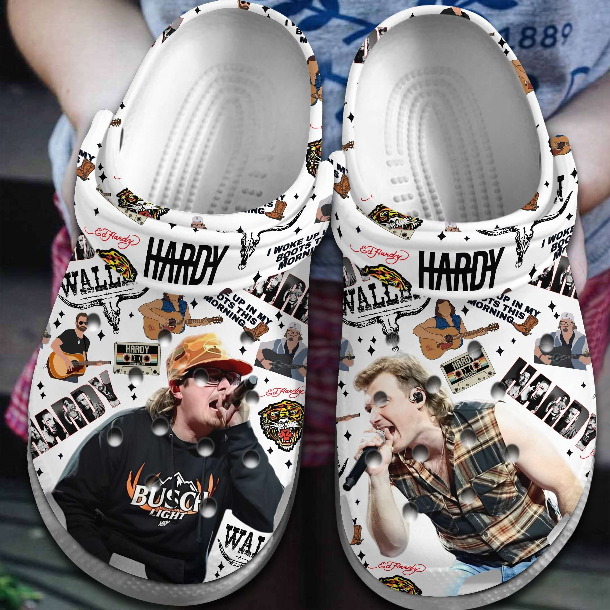 Hardy Singer Gift Crocs Crocband Clogs Shoes
