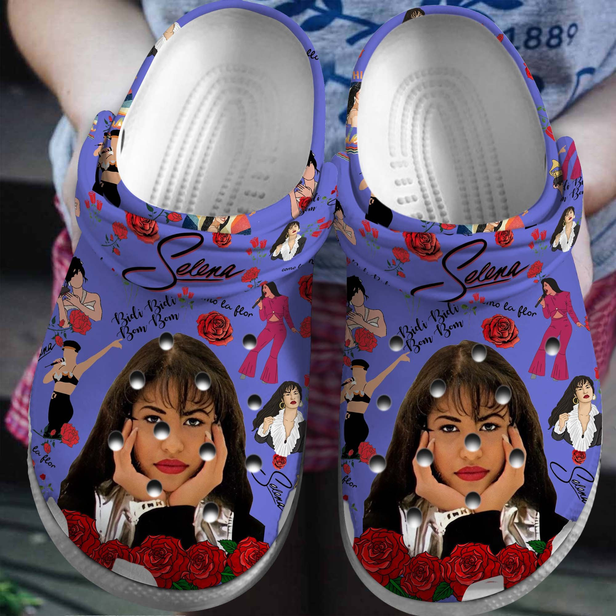 Selena Singer Gift Crocs Crocband Clogs Shoes