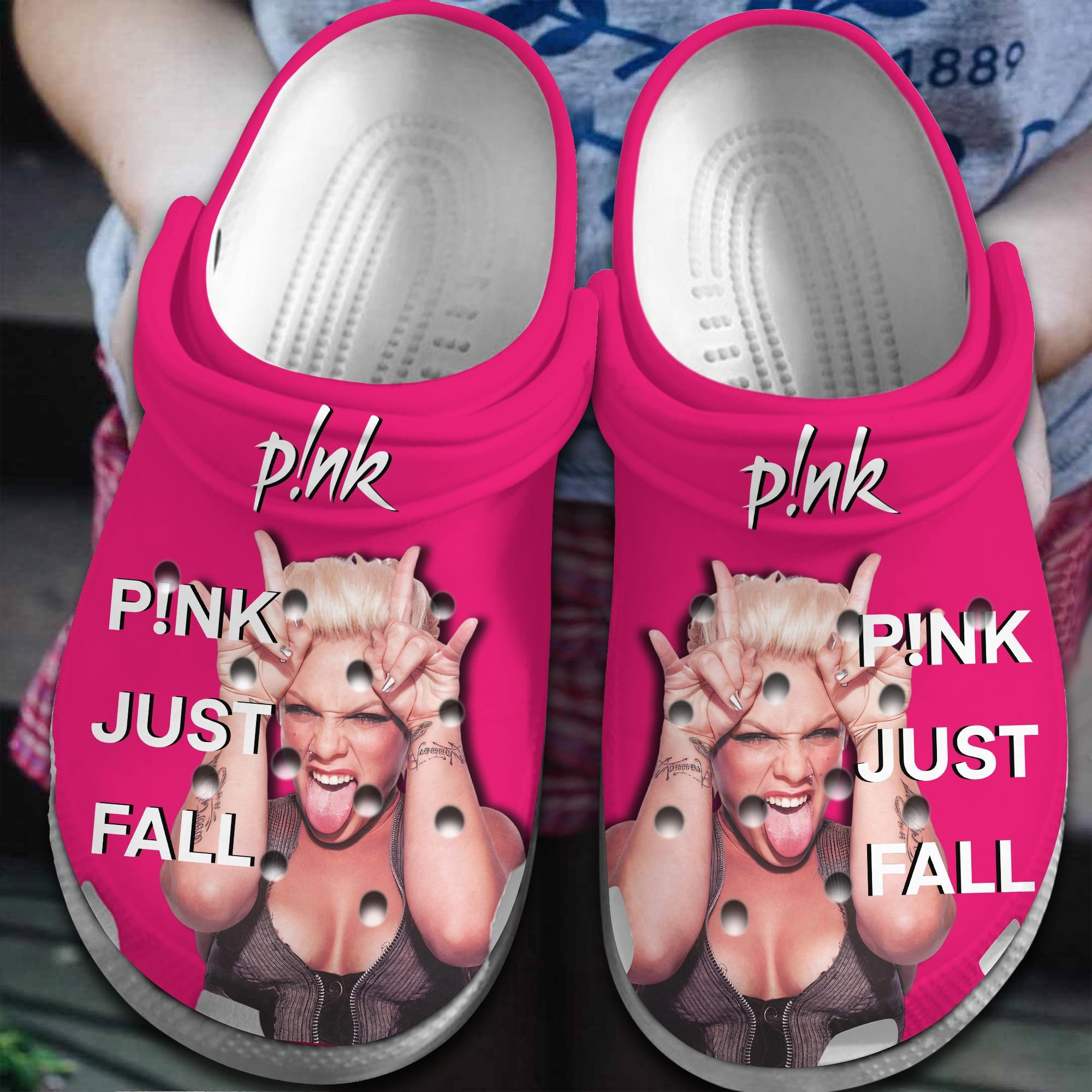Pink Singer Gift Crocs Crocband Clogs Shoes
