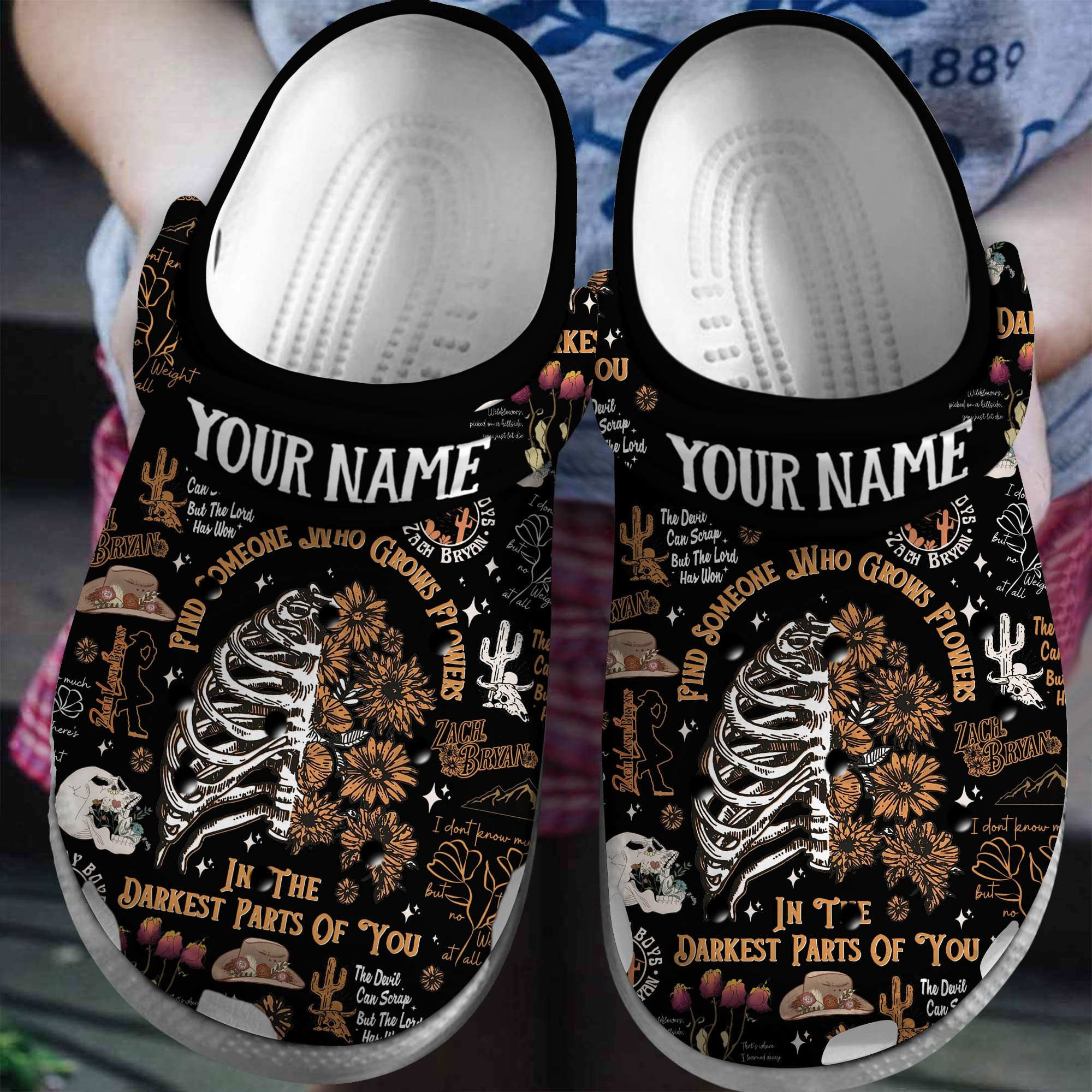 Zach Bryan Singer Gift Crocs Crocband Clogs Shoes