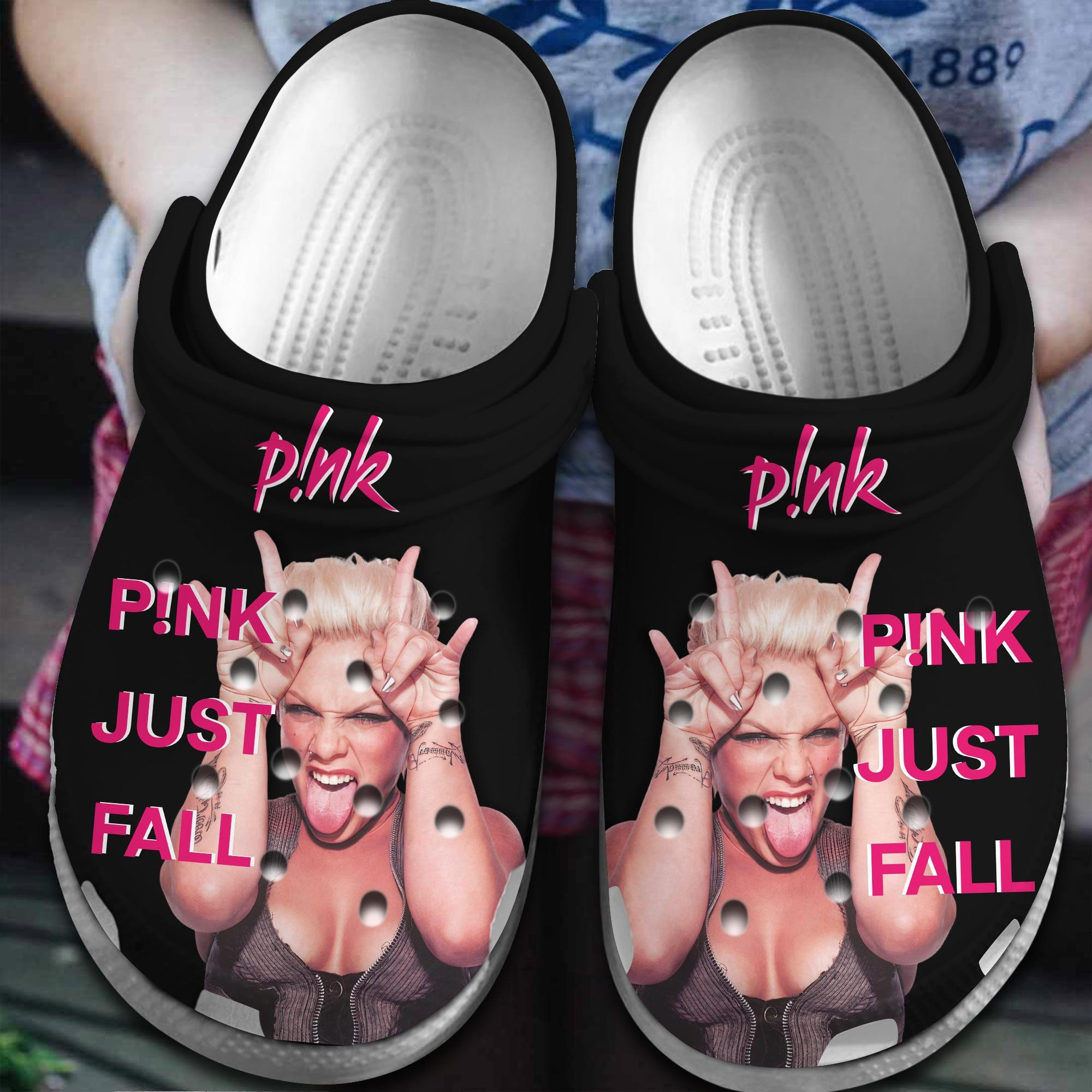 Pink Singer Gift Crocs Crocband Clogs Shoes