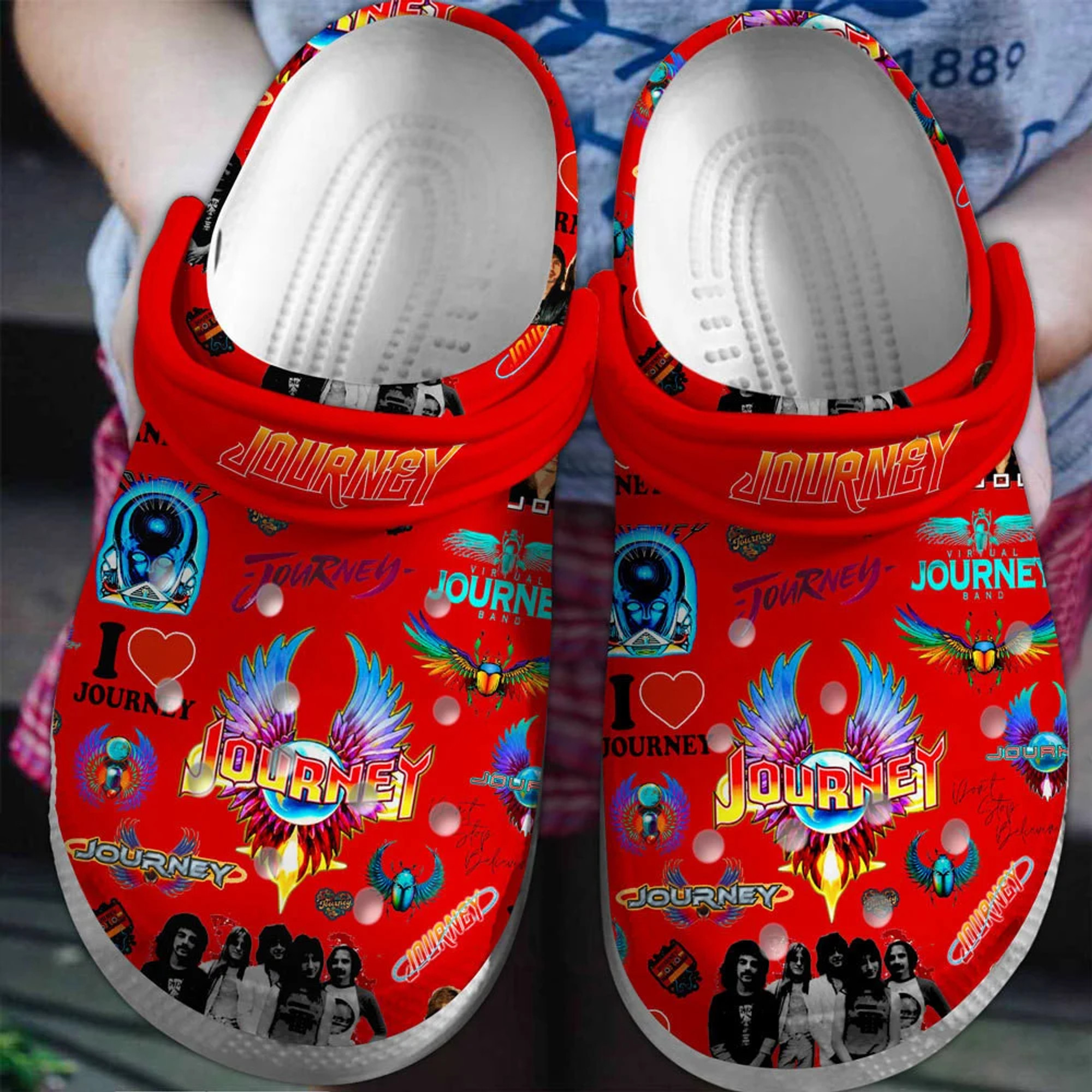 Journey Rock Band Gift Crocs Crocband Clogs Shoes