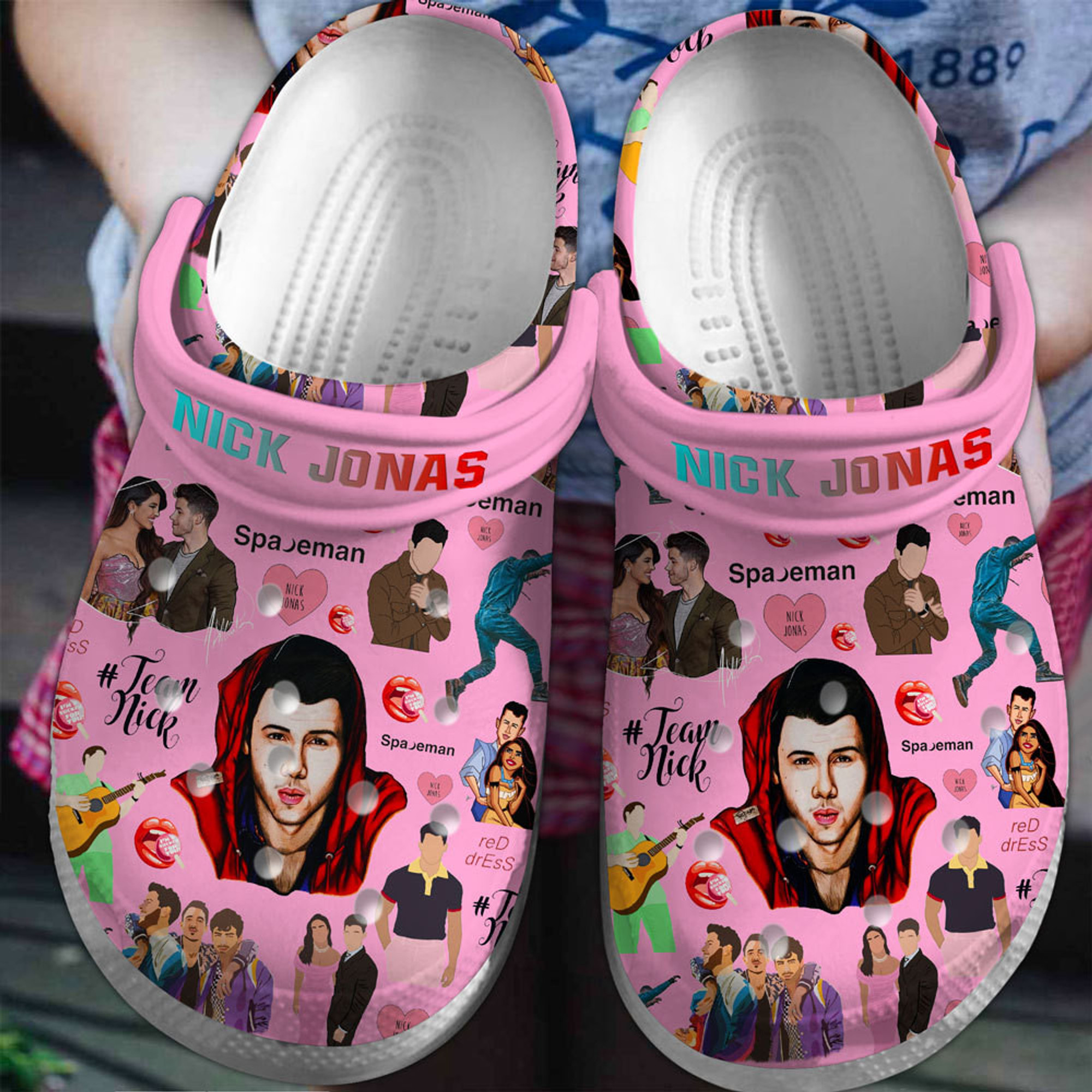 Nick Jonas Singer Music Crocs Crocband Clogs Shoes