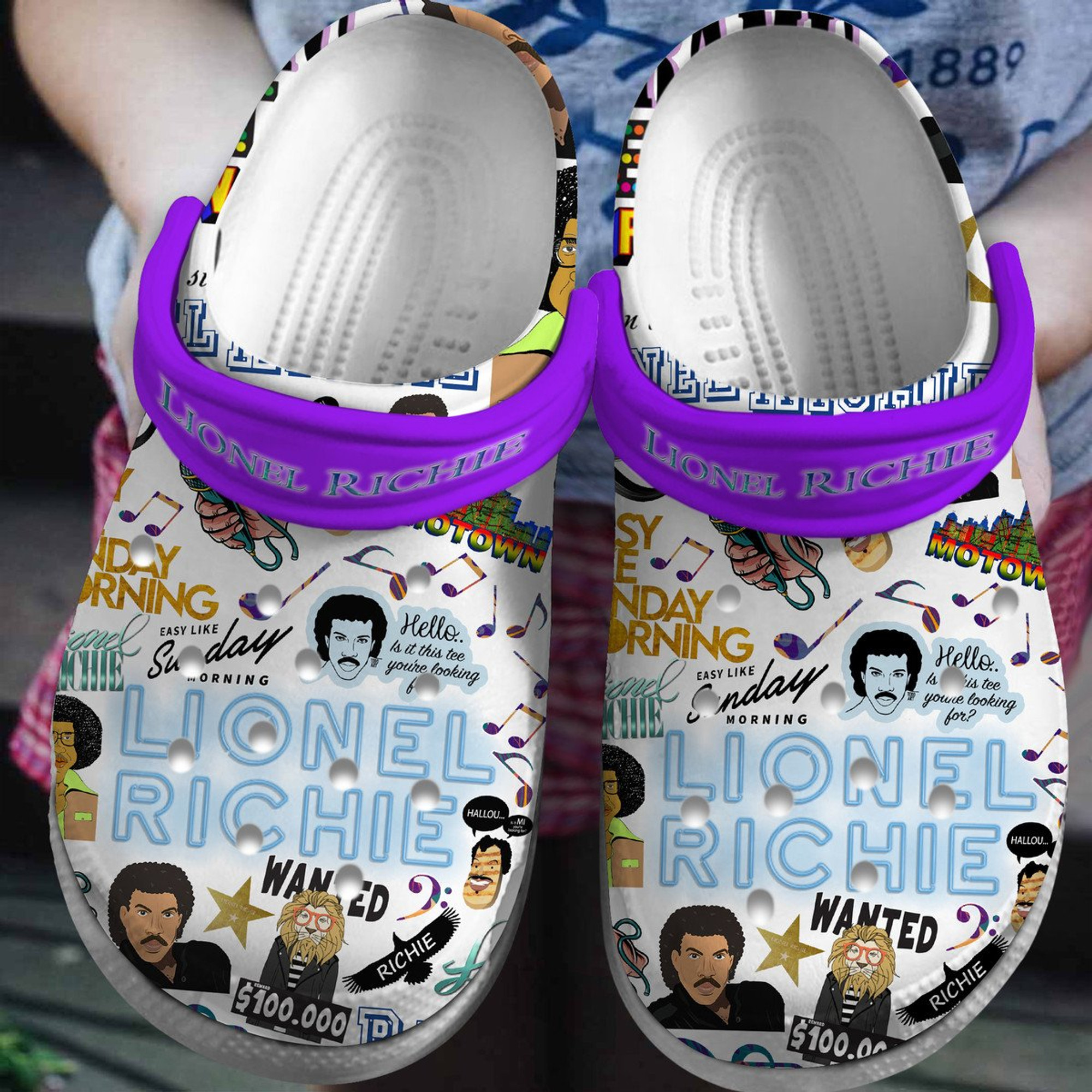 Lionel Richie Music Crocs Crocband Clogs Shoes
