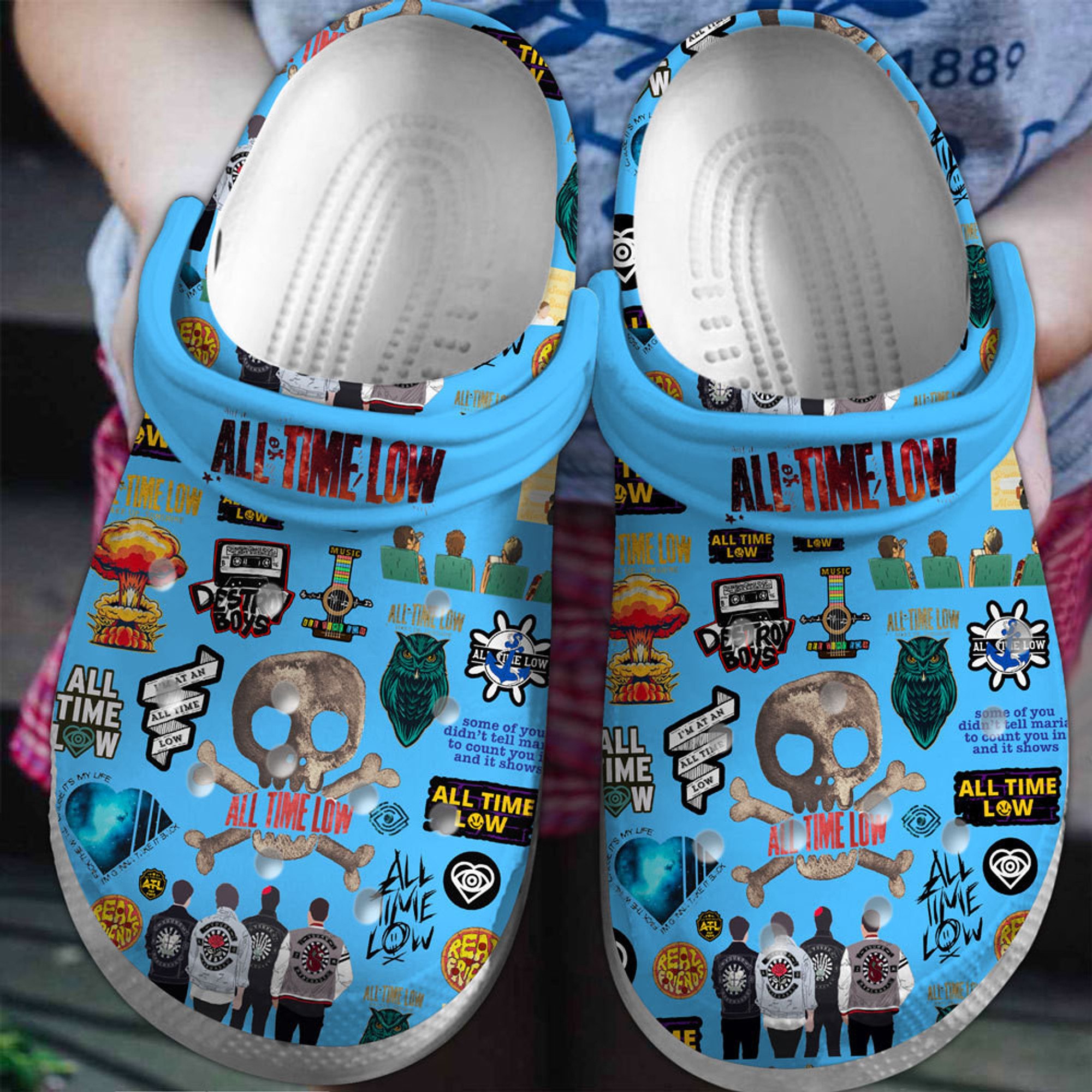 All Time Low Band Music Crocs Crocband Clogs Shoes