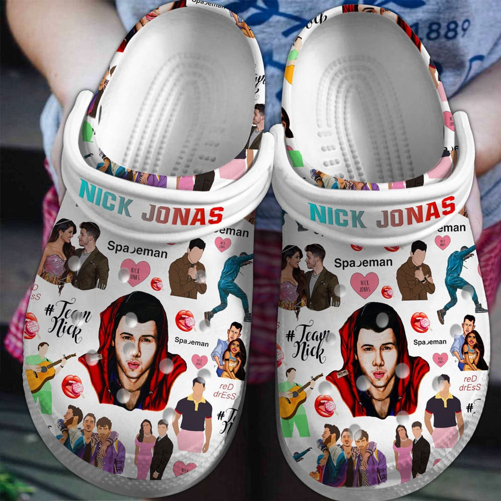 Nick Jonas Singer Music Crocs Crocband Clogs Shoes