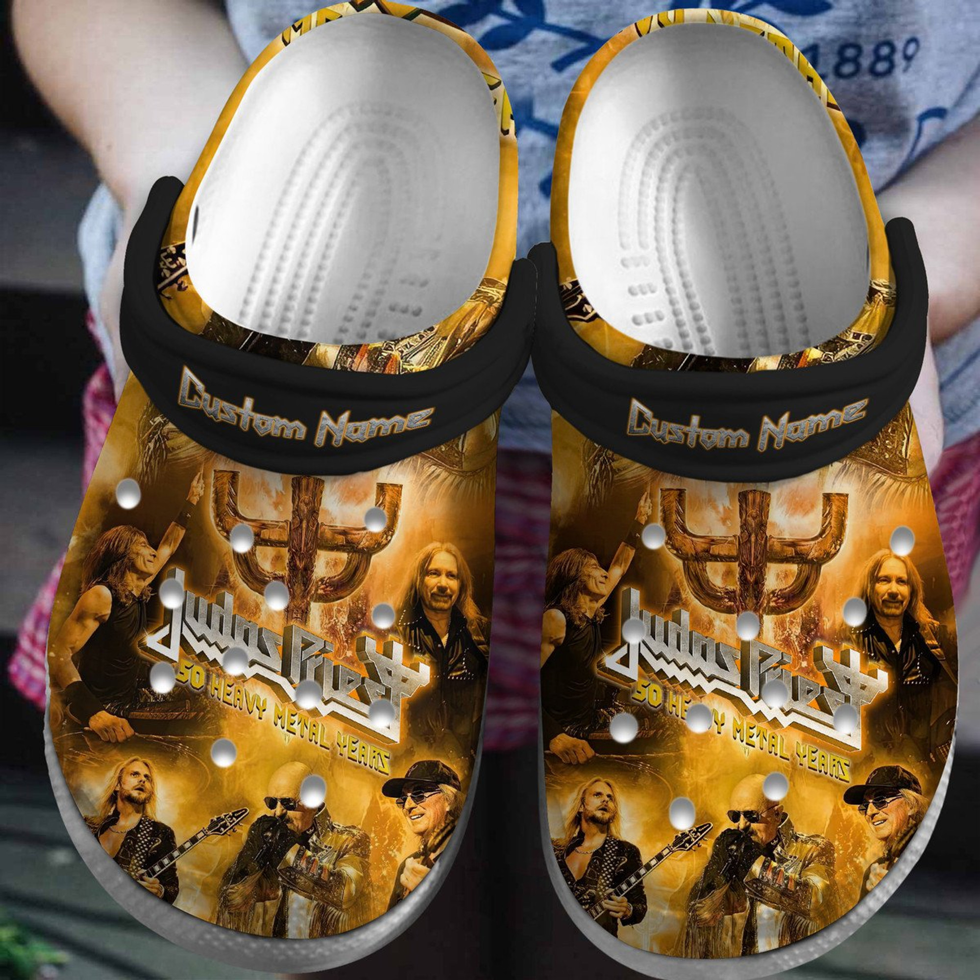 Judas Priest Band Music Crocs Crocband Clogs Shoes