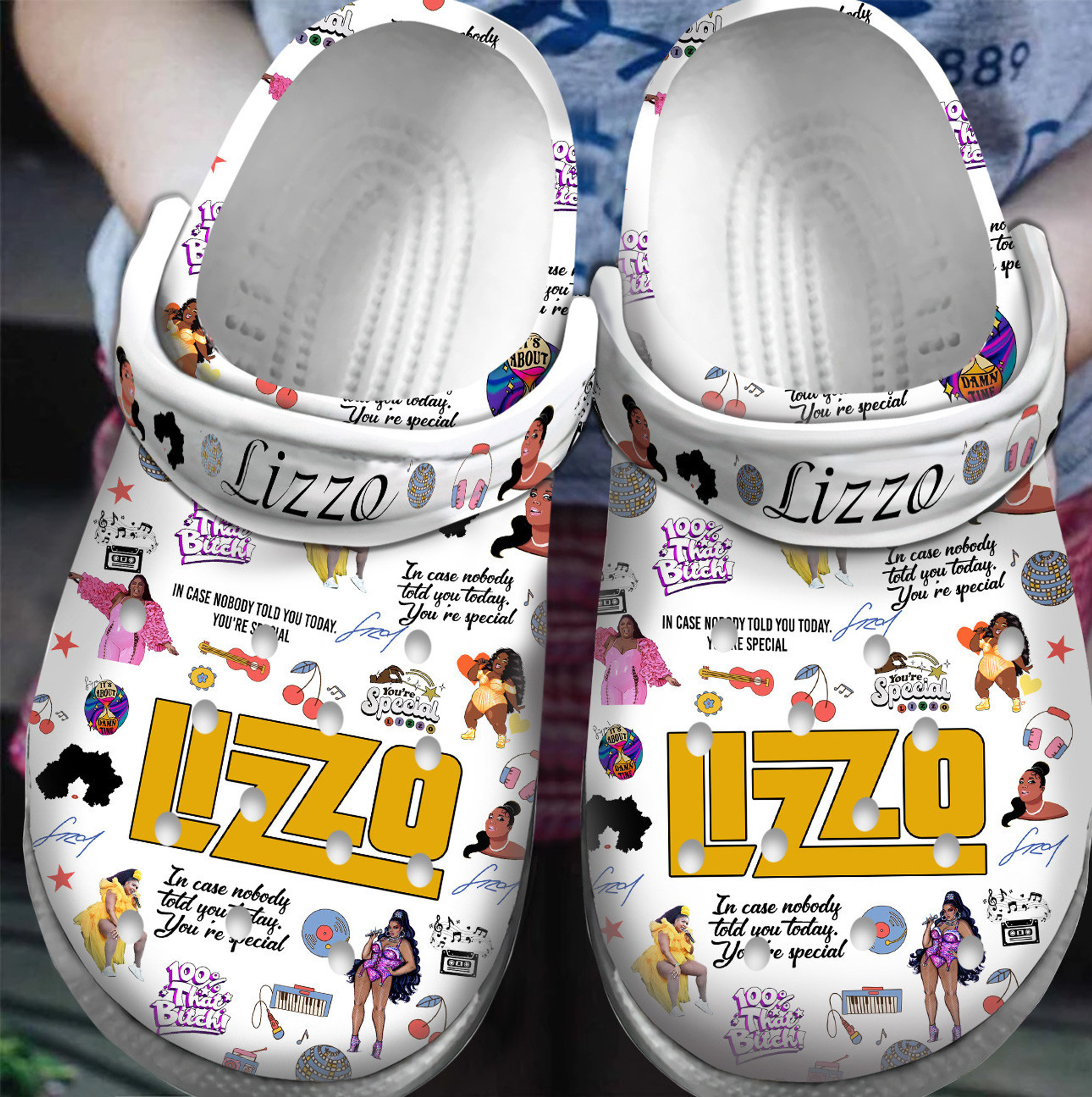 Lizzo Music Crocs Crocband Clogs Shoes For Men Women And Kids