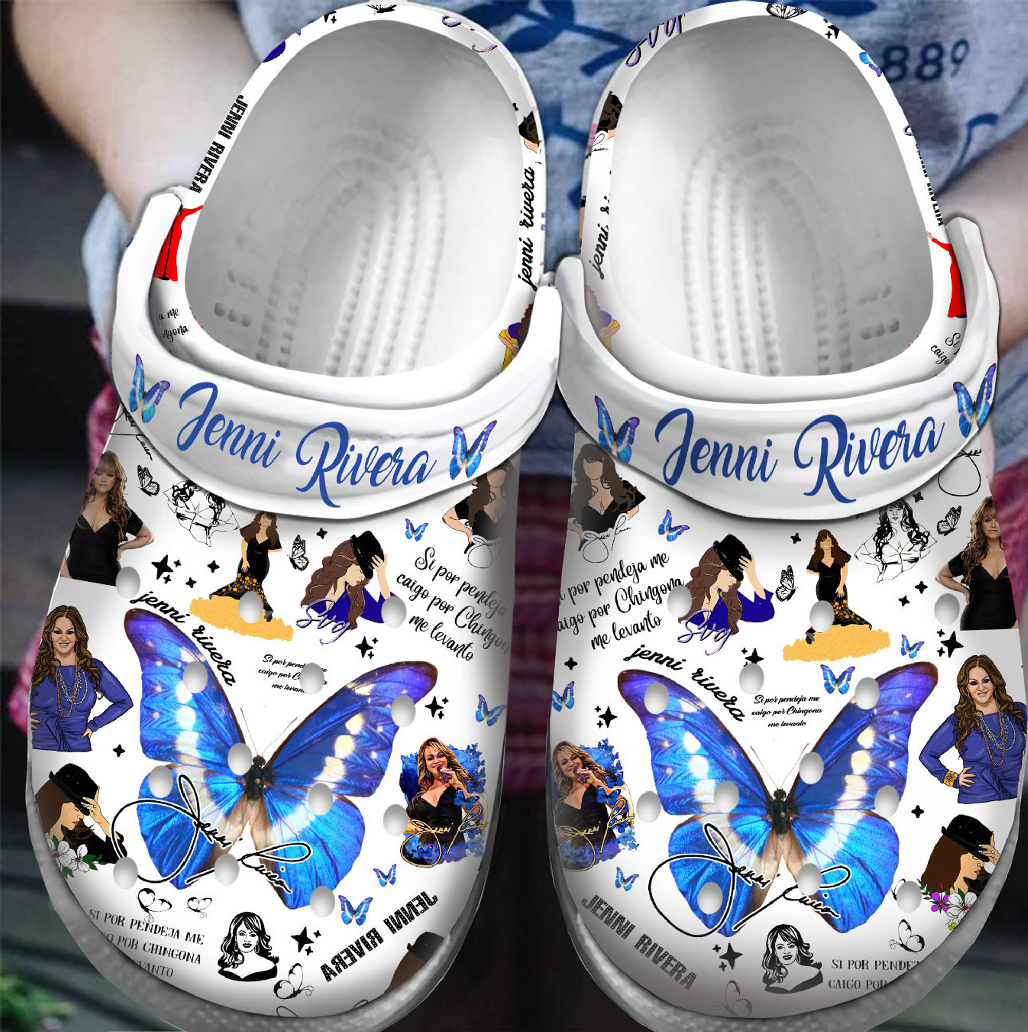 Jenni Rivera Music Crocs Crocband Clogs Shoes For Men Women And Kids