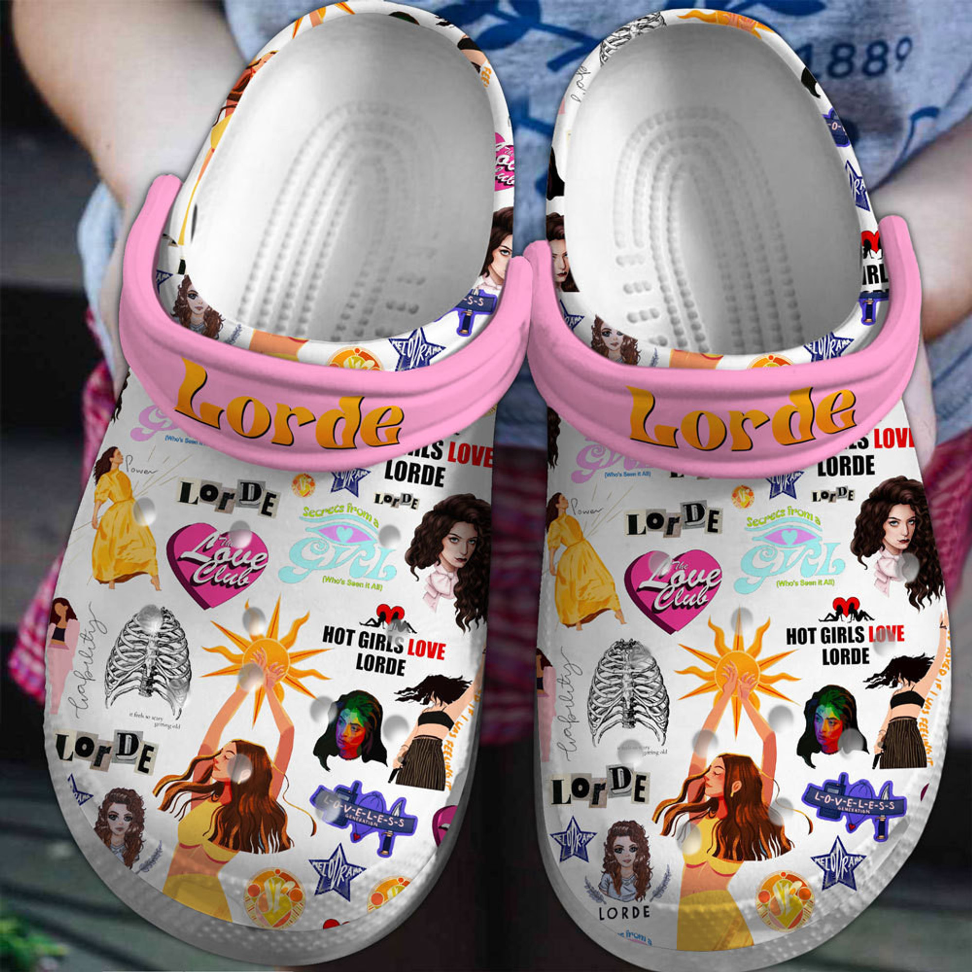 Lorde Music Crocs Crocband Clogs Shoes