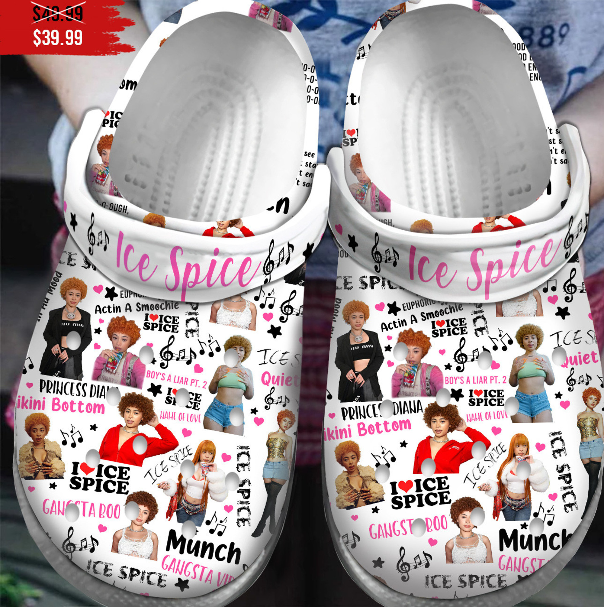 Ice Spice Music Crocs Crocband Clogs Shoes For Men Women And Kids