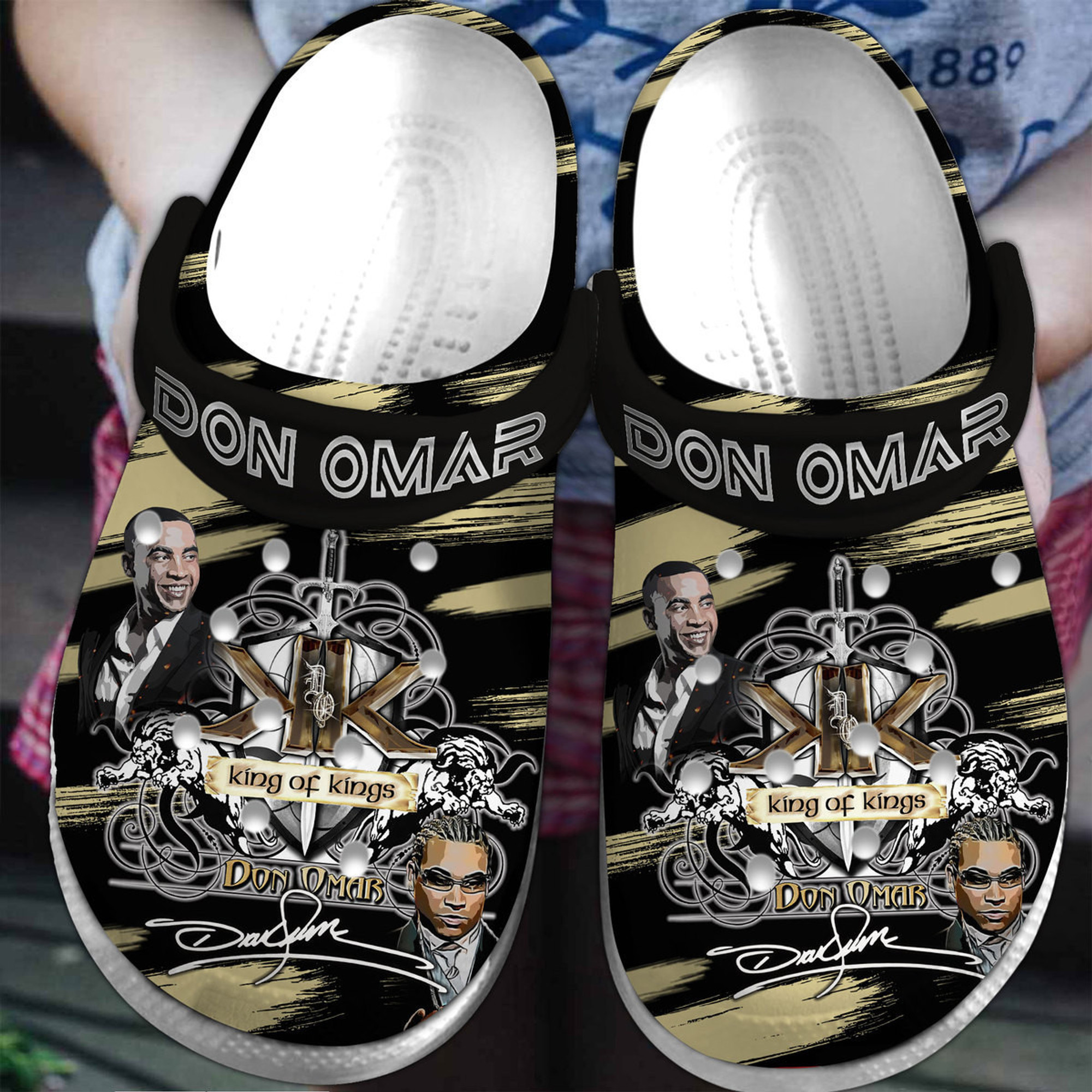 Don Omar Music Crocs Crocband Clogs Shoes