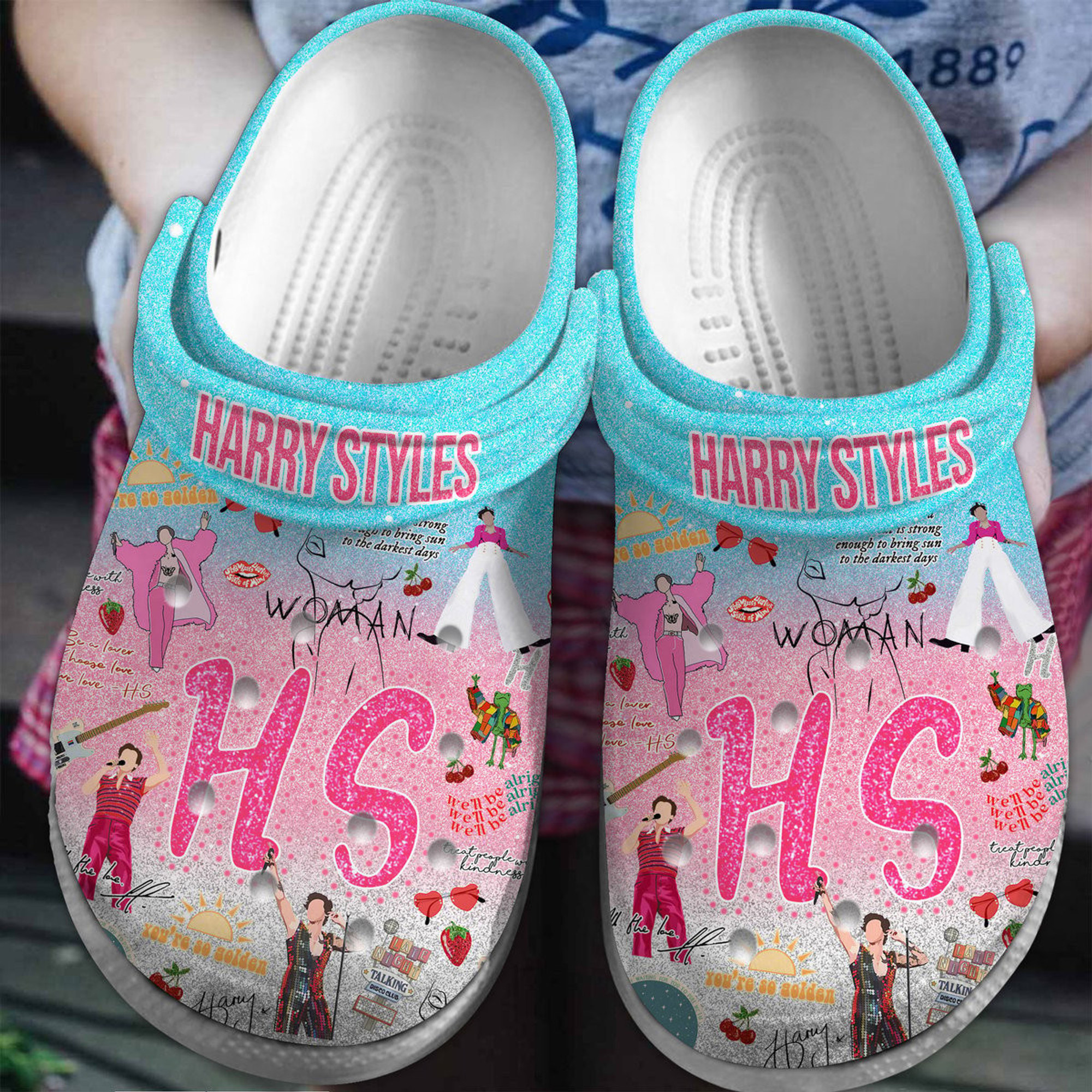 Harry Style Music Crocs Crocband Clogs Shoes