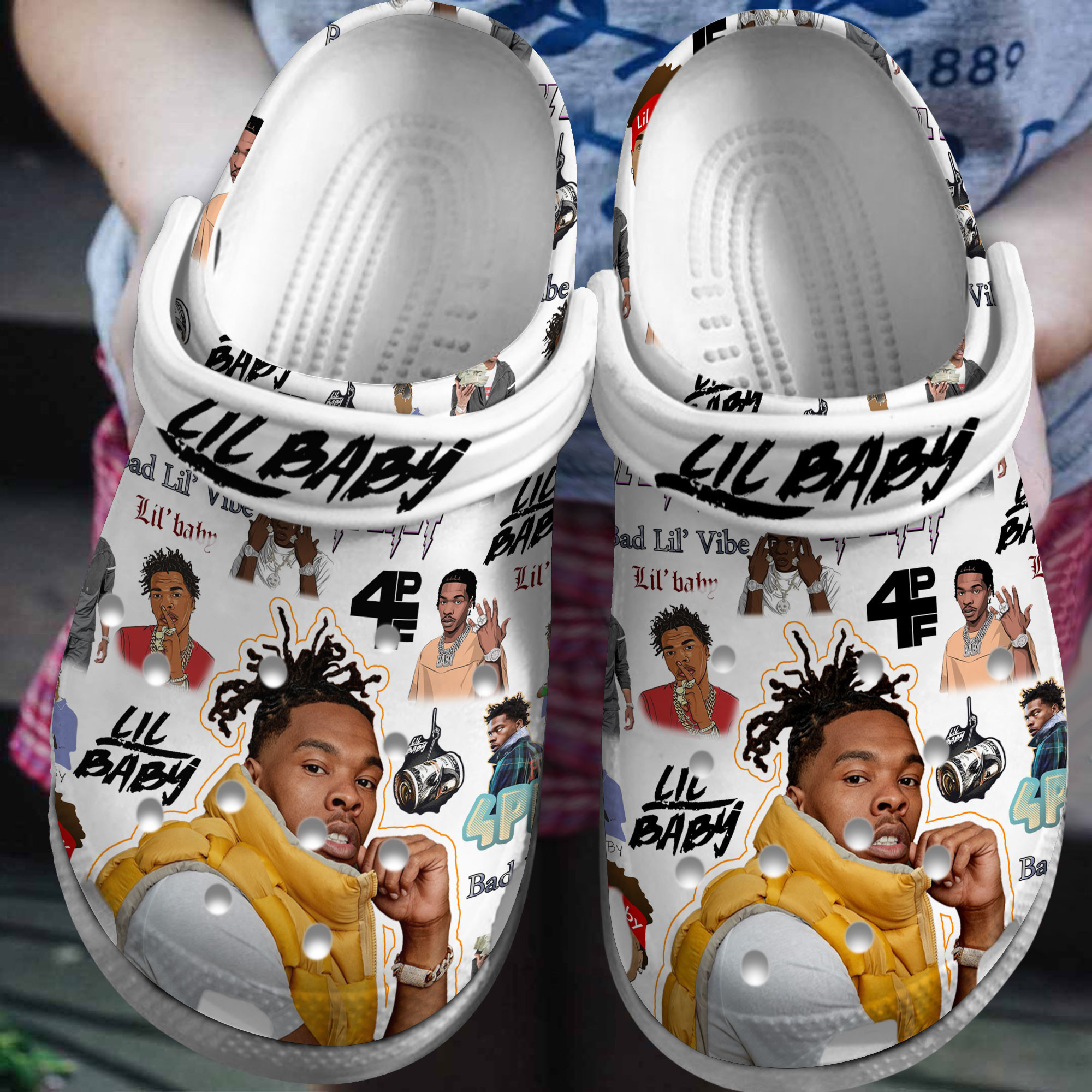 Lil Baby Music Crocs Crocband Clogs Shoes
