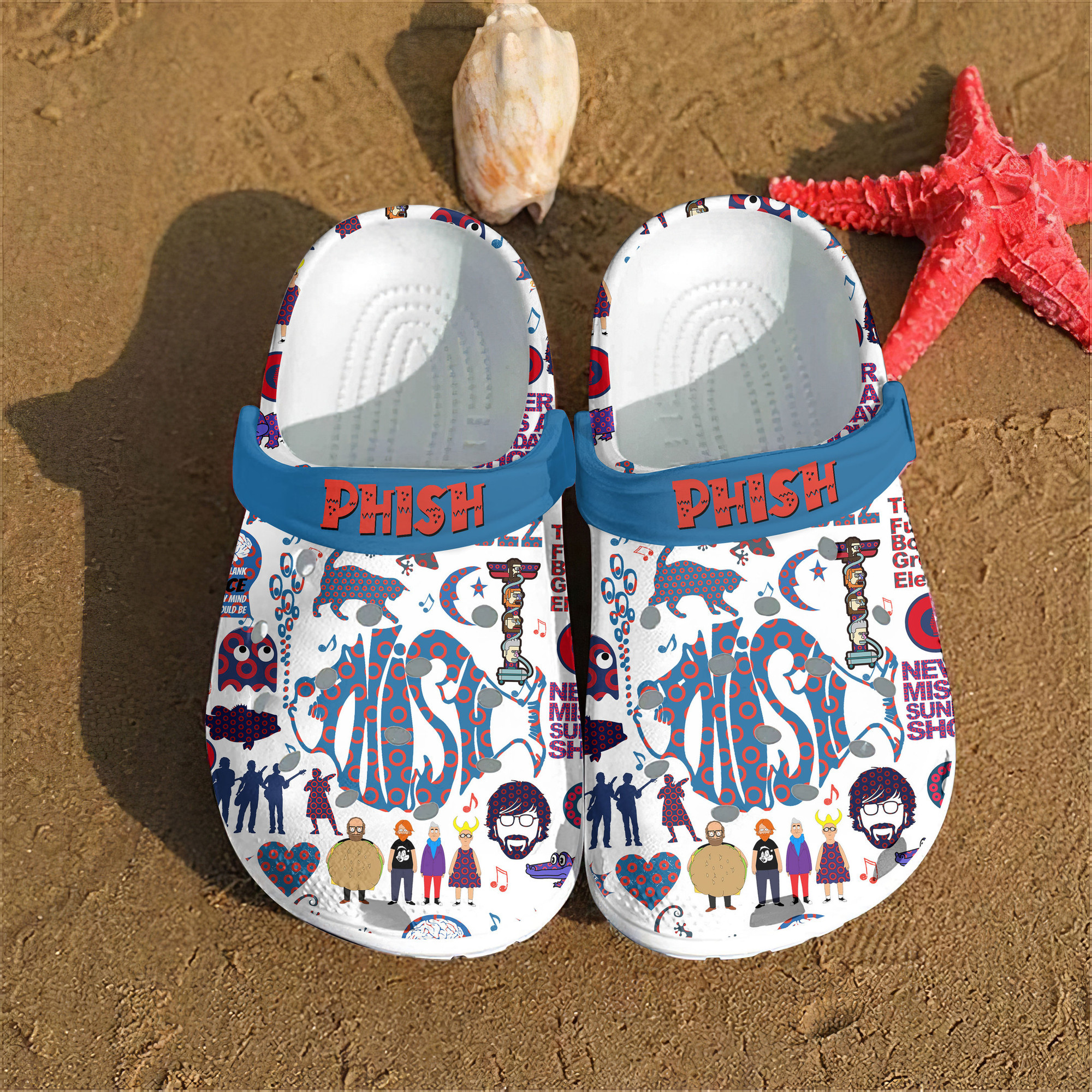 Phish Music Crocs Crocband Clogs Shoes