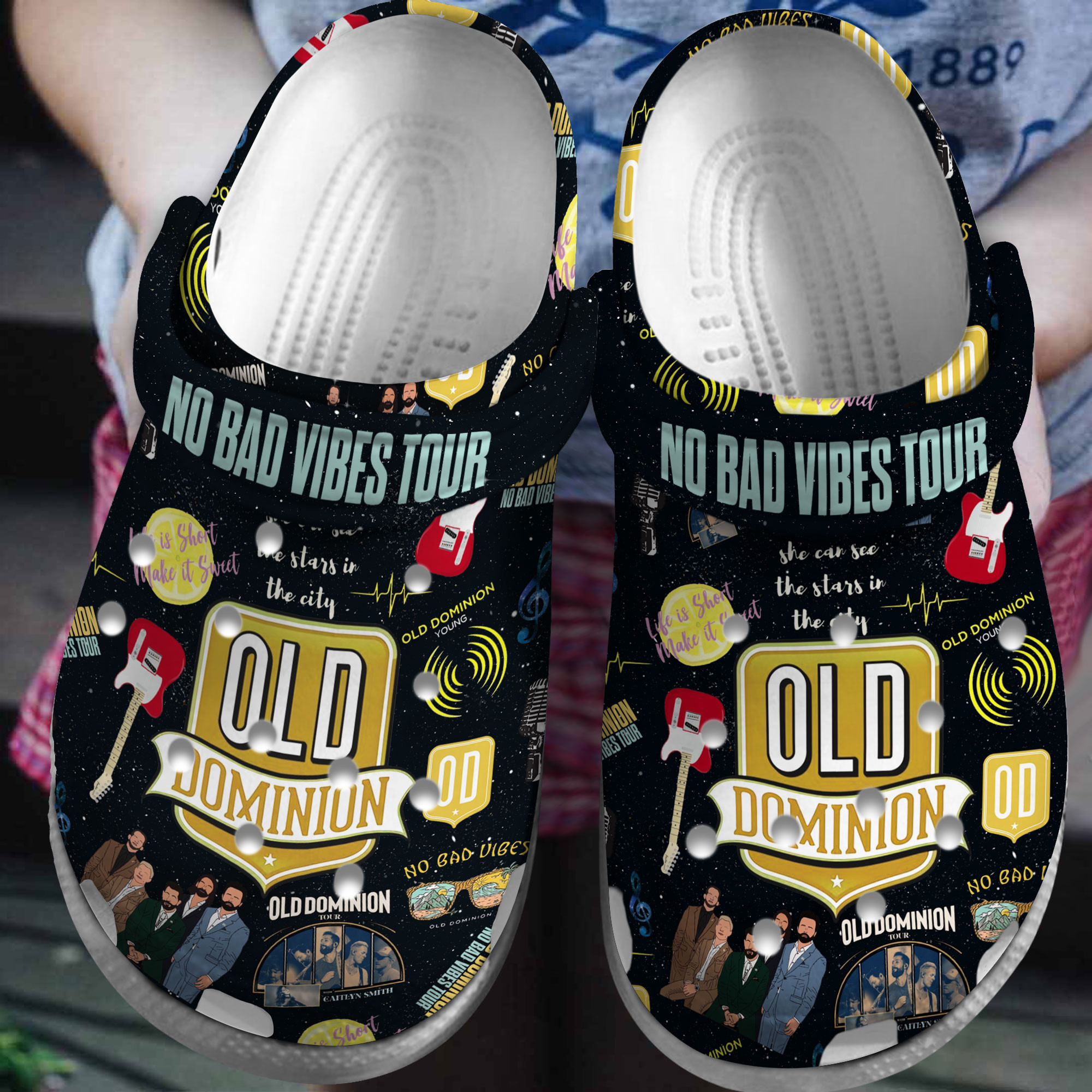 Old Dominion Music Crocs Crocband Clogs Shoes