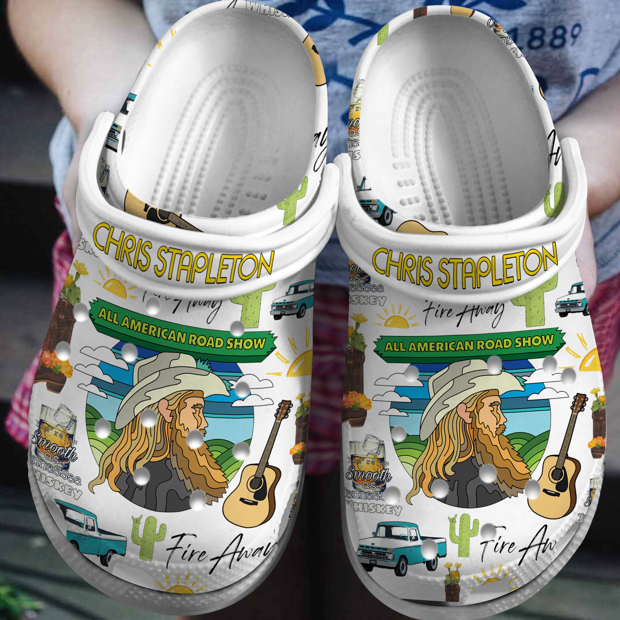 Chris Stapleton Music Crocs Crocband Clogs Shoes