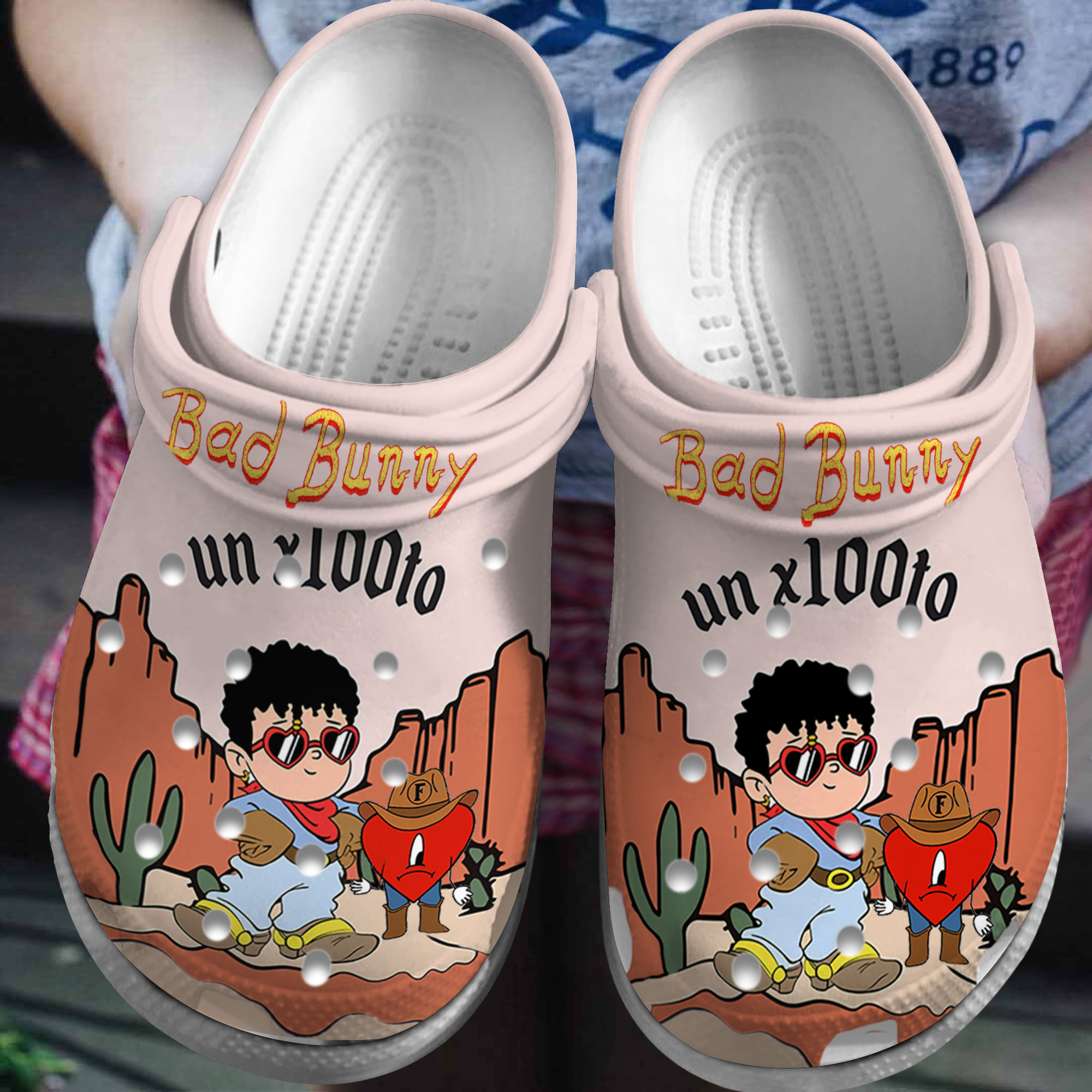 Bad Bunny Crocs Crocband Clogs Gift For Family
