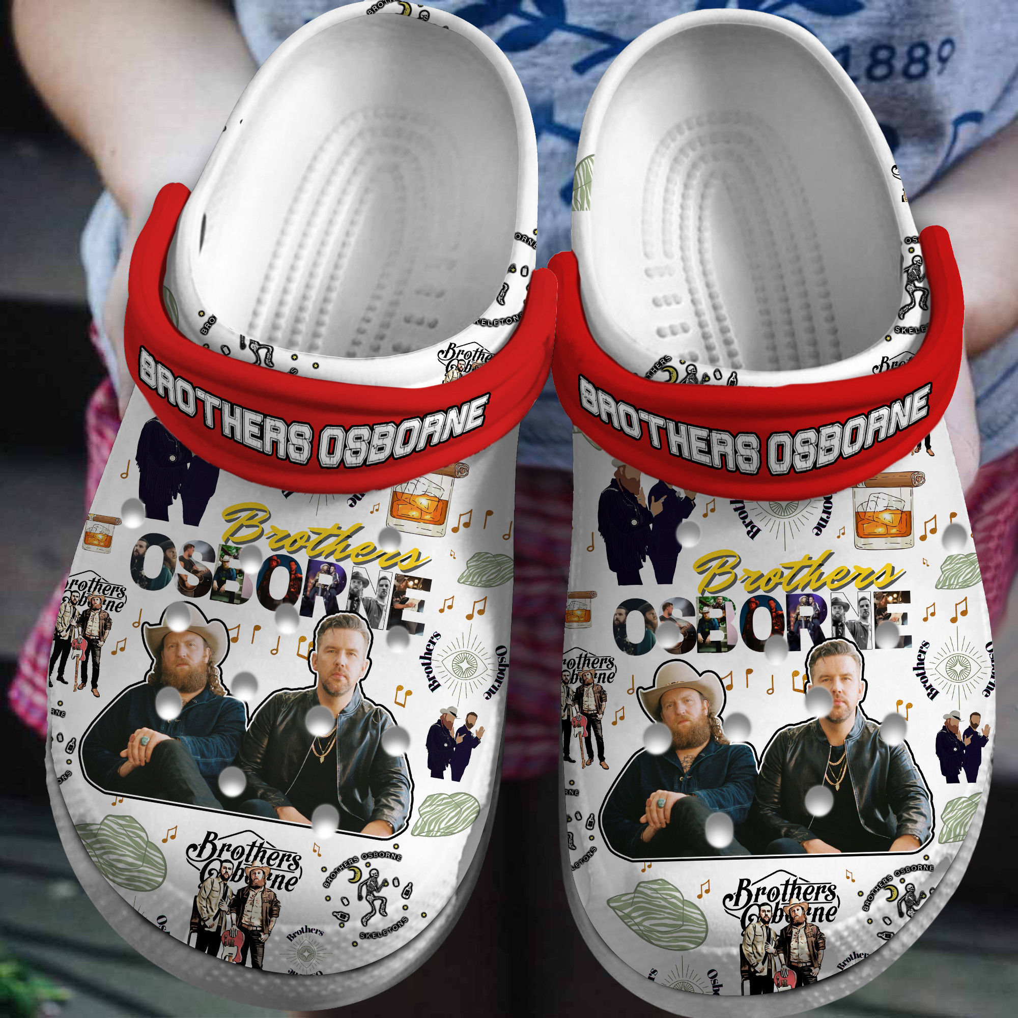 Brothers Osborne Music Crocs Crocband Clogs Shoes