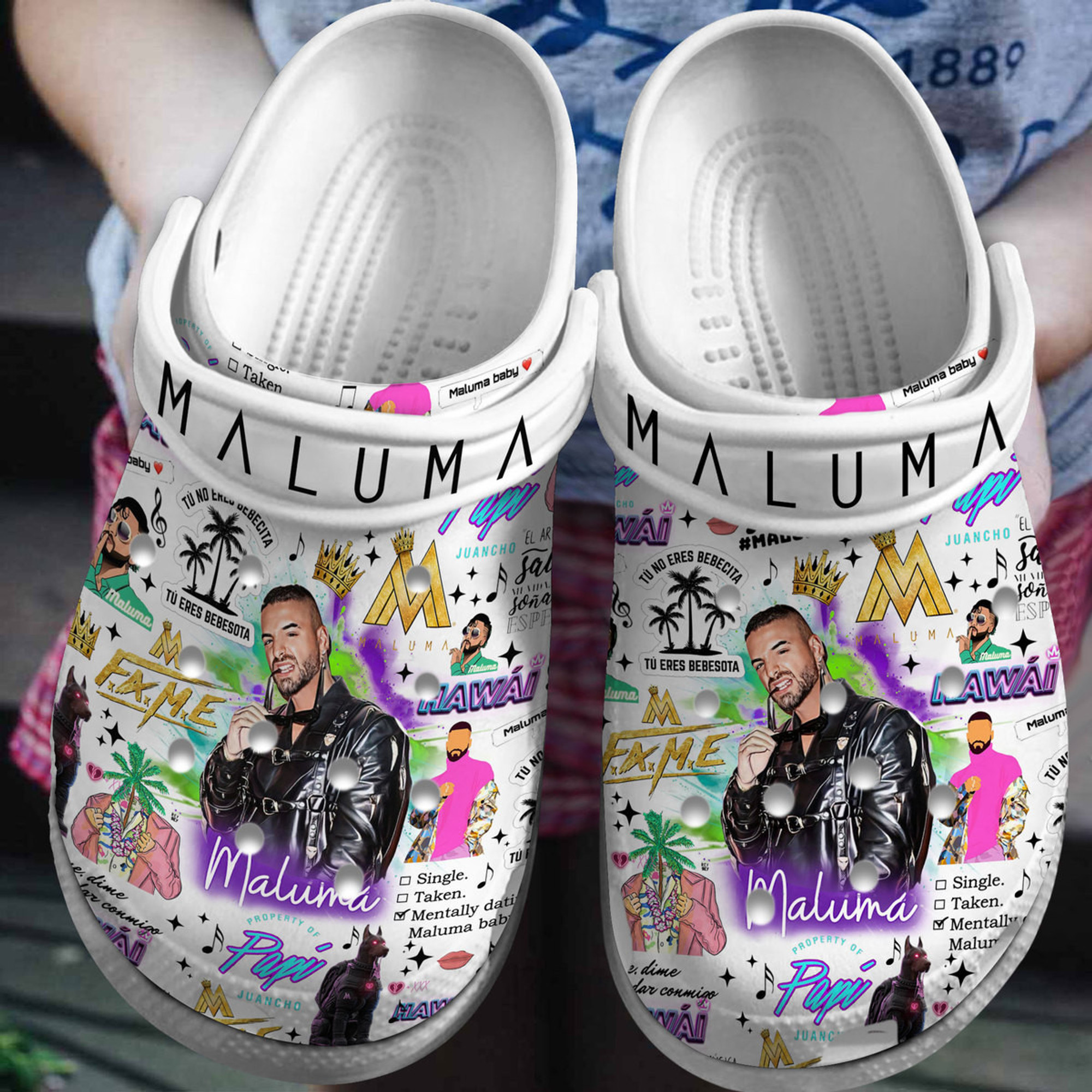 Maluma Crocs Crocband Clogs Gift For Family