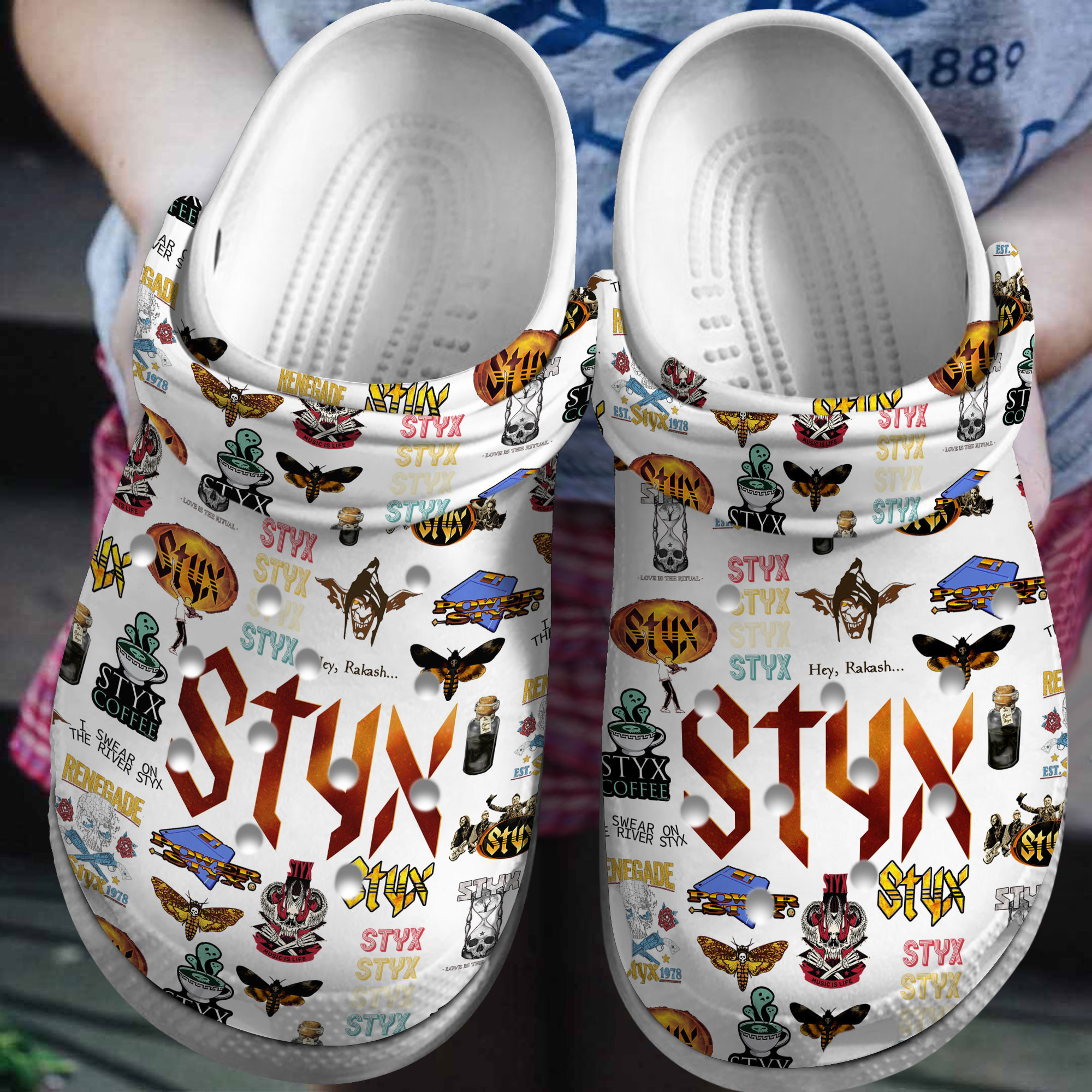 Styx Music Crocs Crocband Clogs Shoes