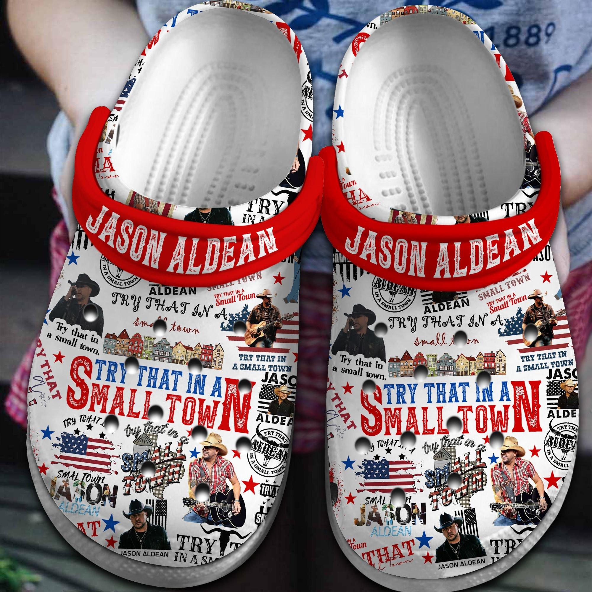 Jason Aldean Crocs Crocband Clogs Comfortable For Men Women