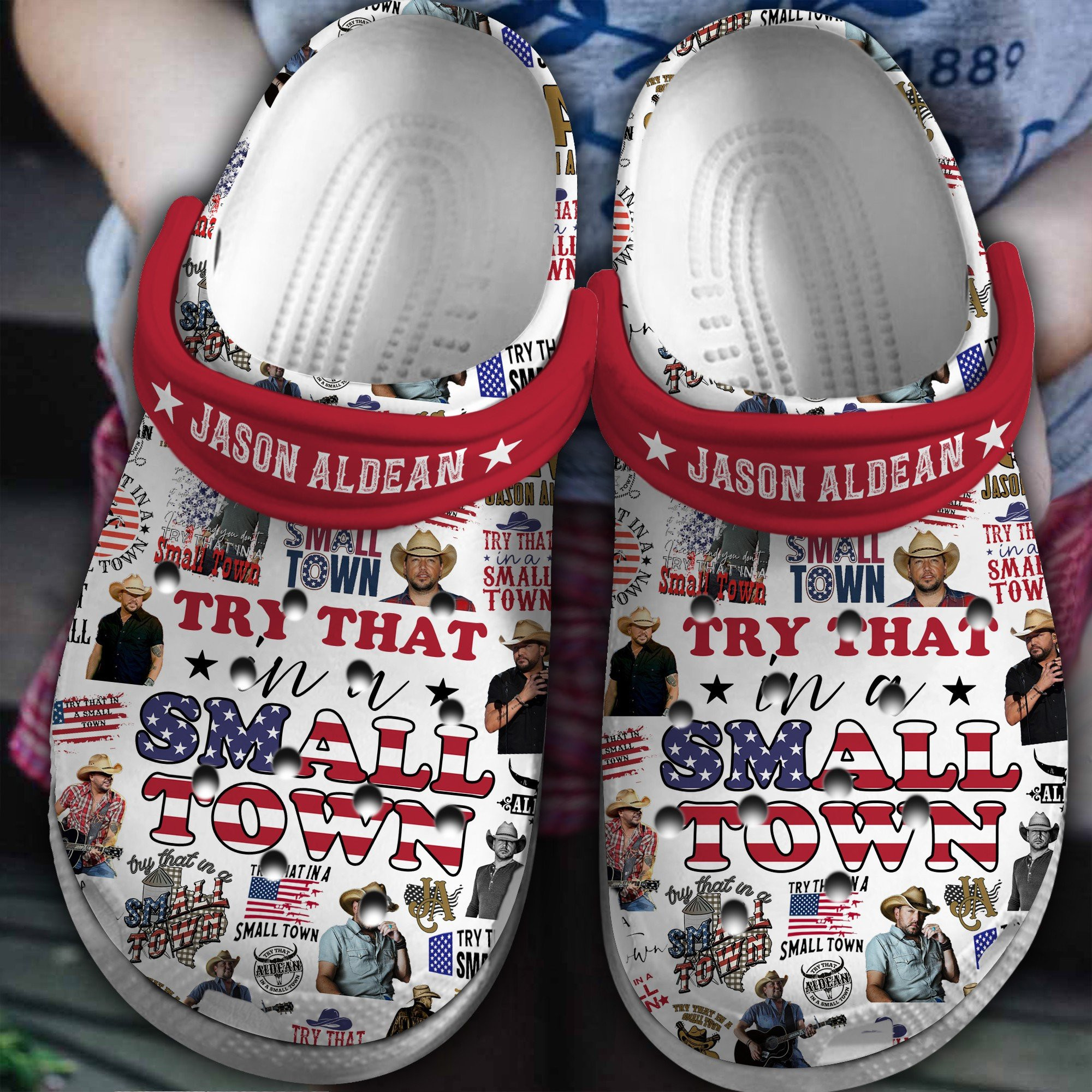Jason Aldean Crocs Crocband Clogs Comfortable For Men Women