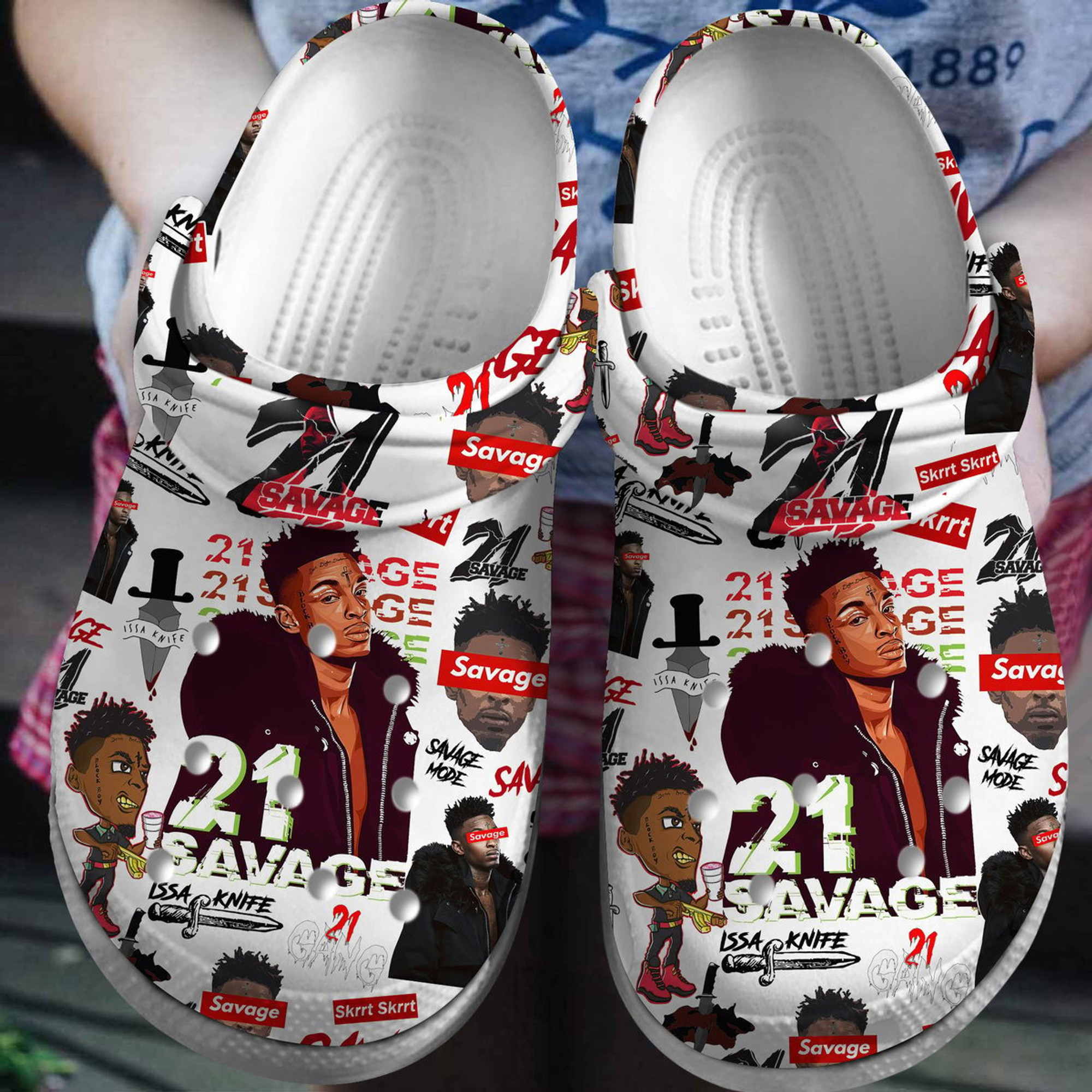 21 Savage Crocs Crocband Clogs Comfortable For Men Women