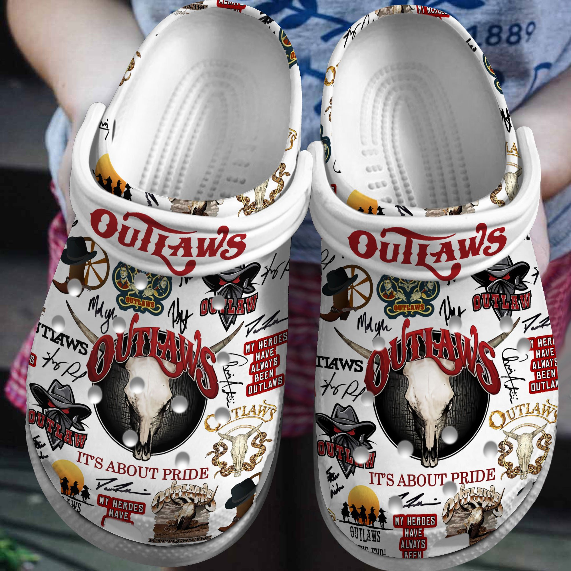 The Outlaws Crocs Crocband Clogs Comfortable For Men Women