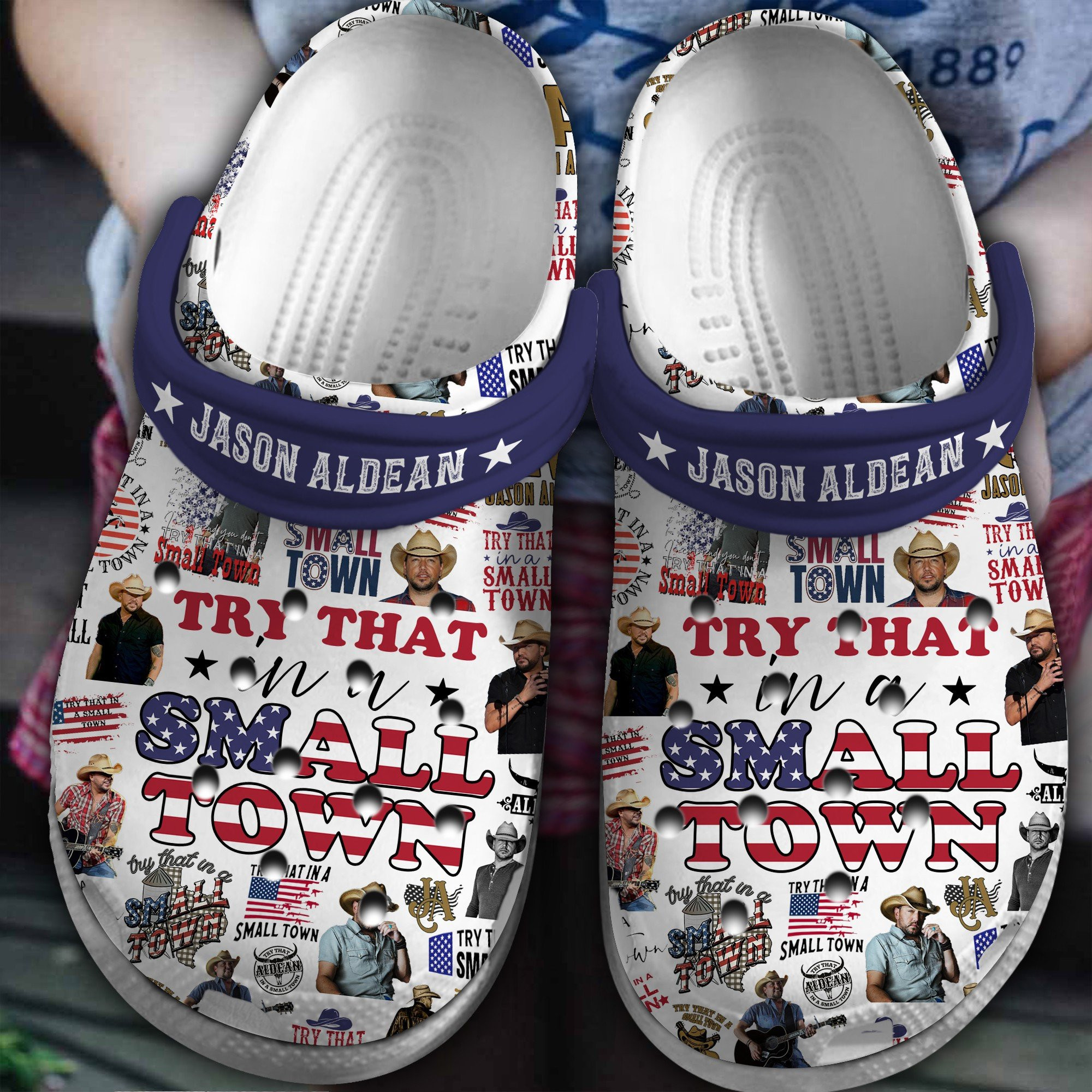 Jason Aldean Crocs Crocband Clogs Comfortable For Men Women