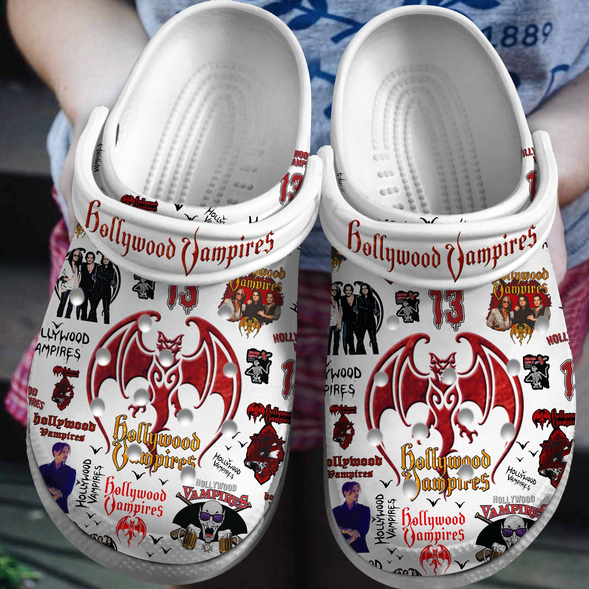 Hollywood Vampires Crocs Crocband Clogs Comfortable For Men Women