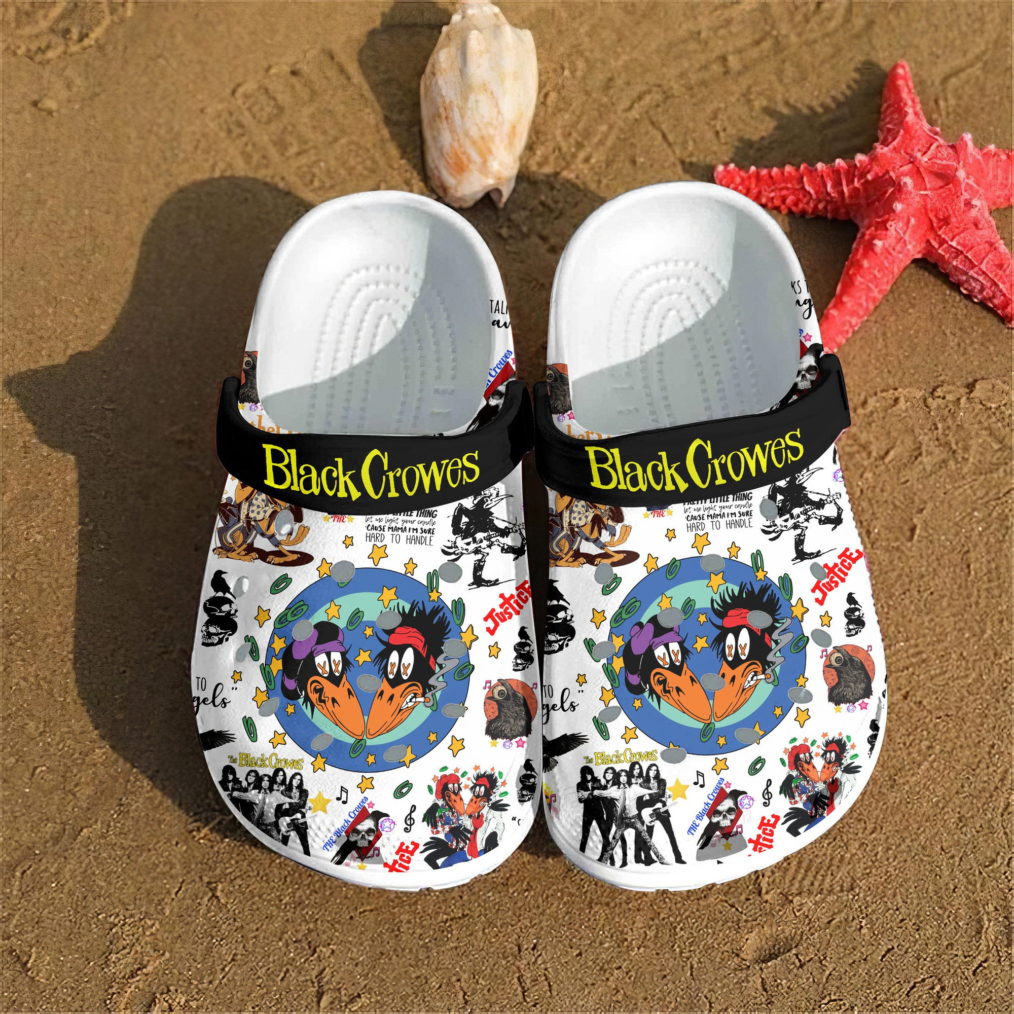 The Black Crowes Crocs Crocband Clogs Comfortable For Men Women