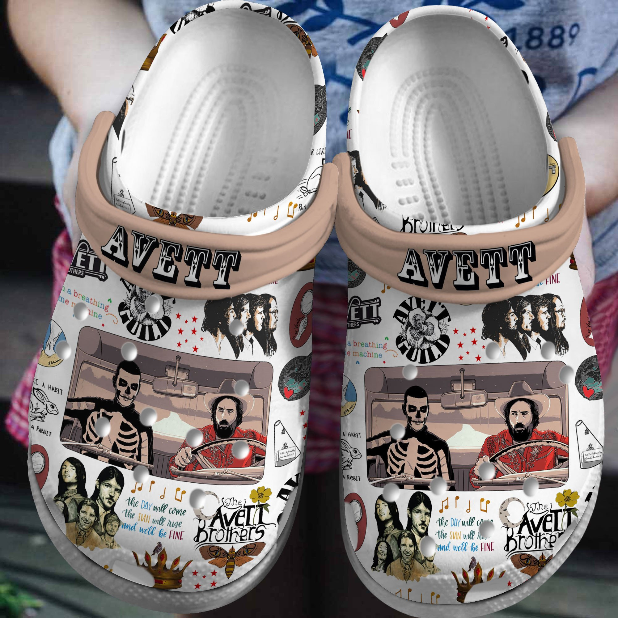 The Avett Brothers Crocs Crocband Clogs Comfortable For Men Women