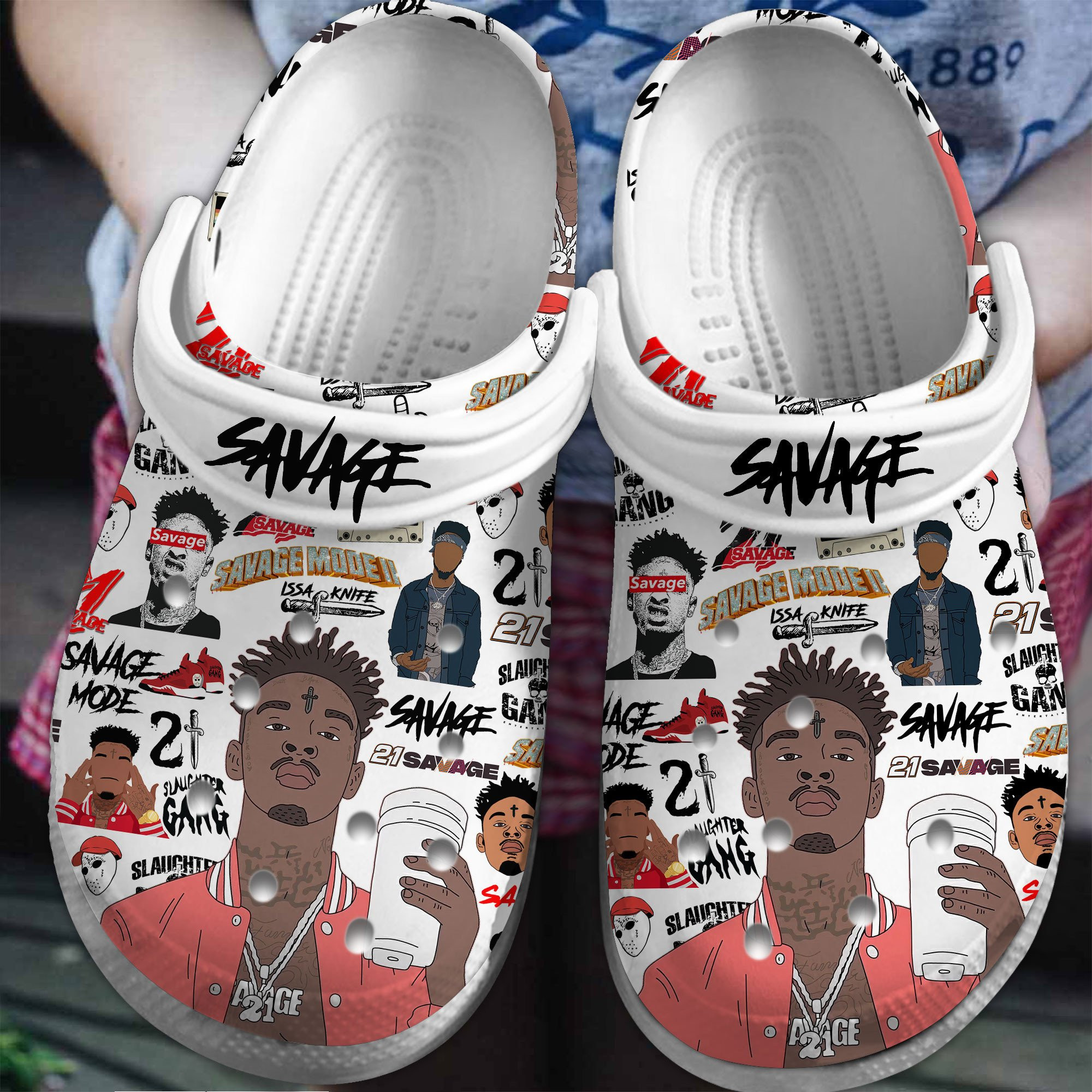 21 Savage Crocs Crocband Clogs Comfortable For Men Women