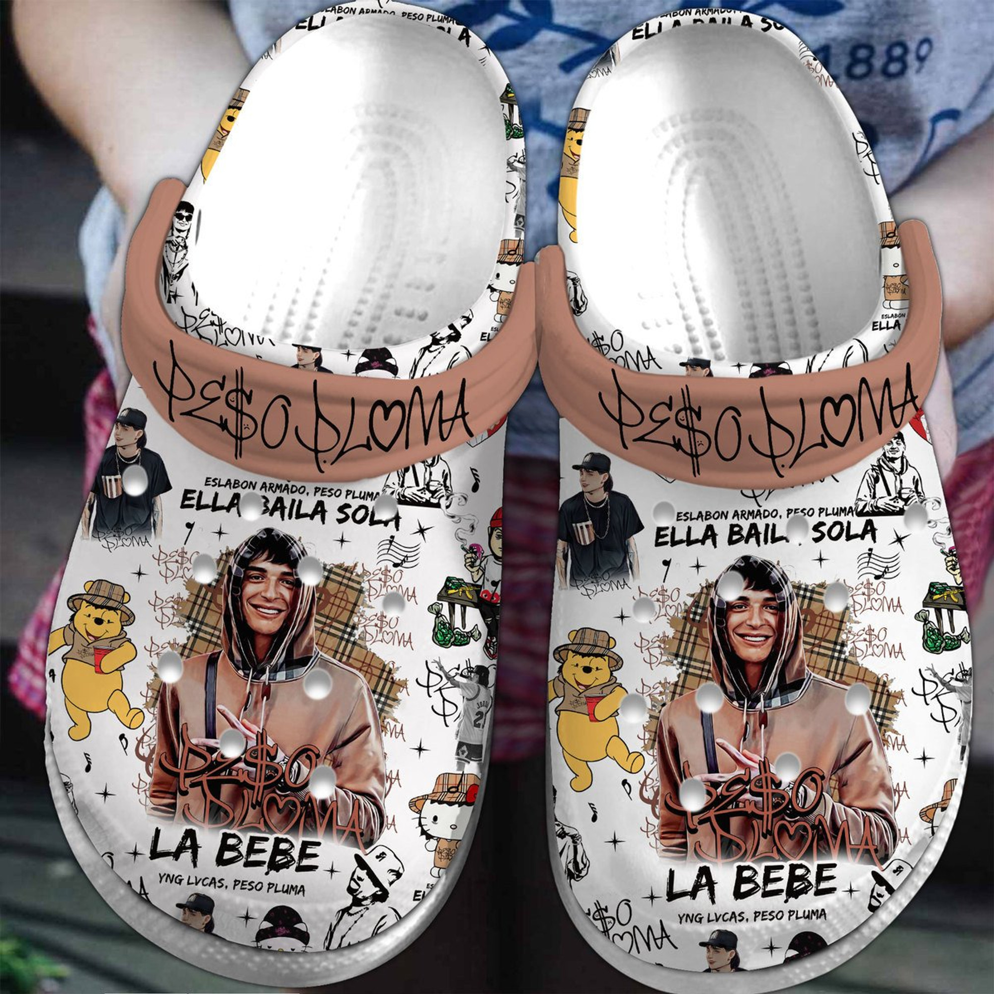 Peso Pluma Music Crocs Crocband Clogs Shoes