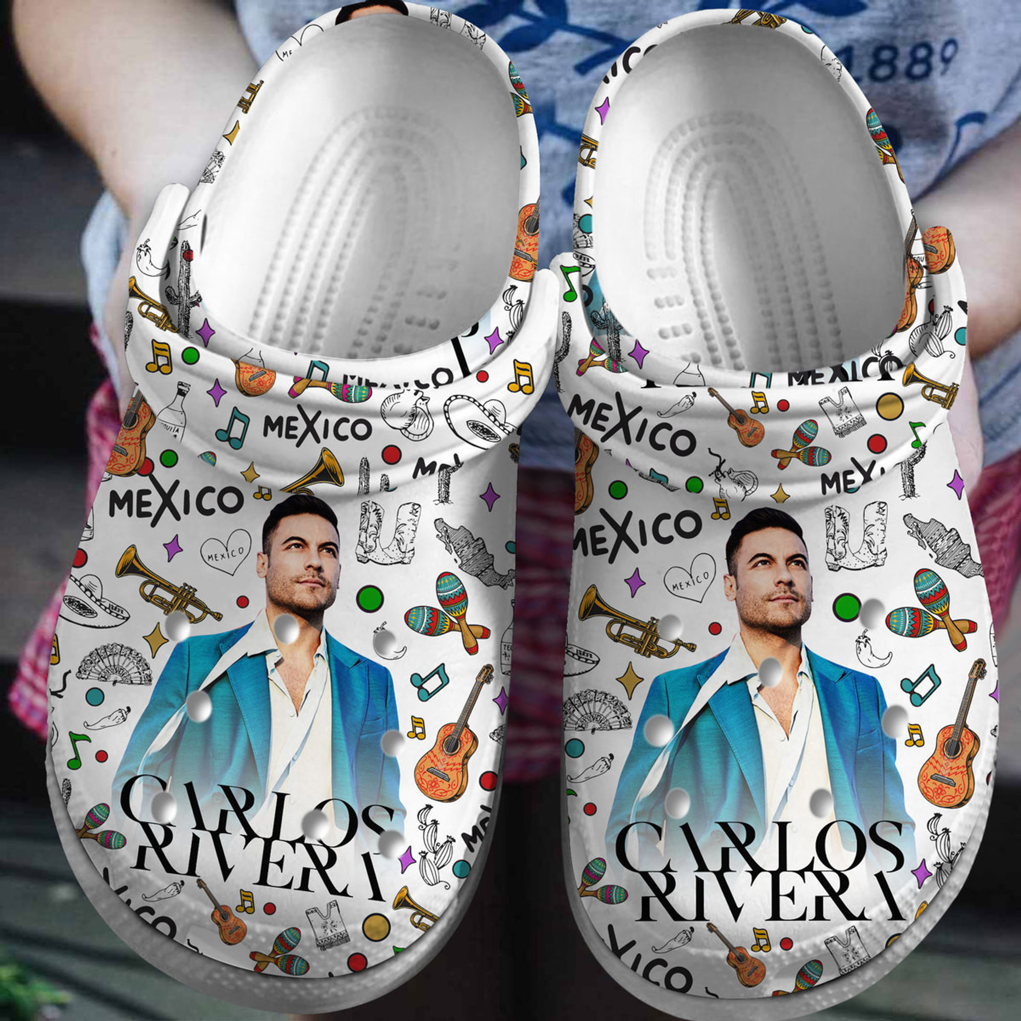Carlos Rivera Music Crocs Crocband Clogs Shoes