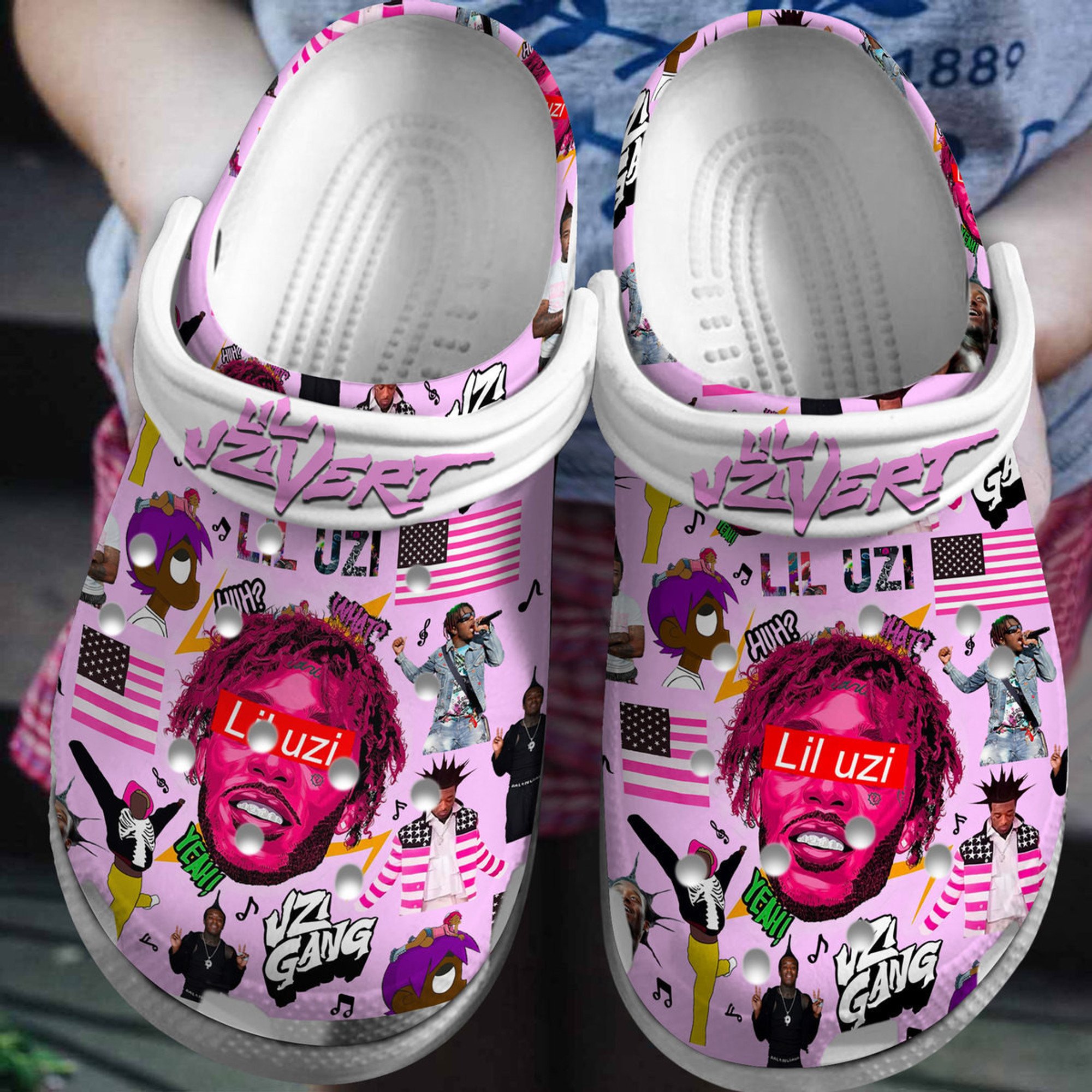 Lil Uzi Vert Music Crocs Crocband Clogs Shoes