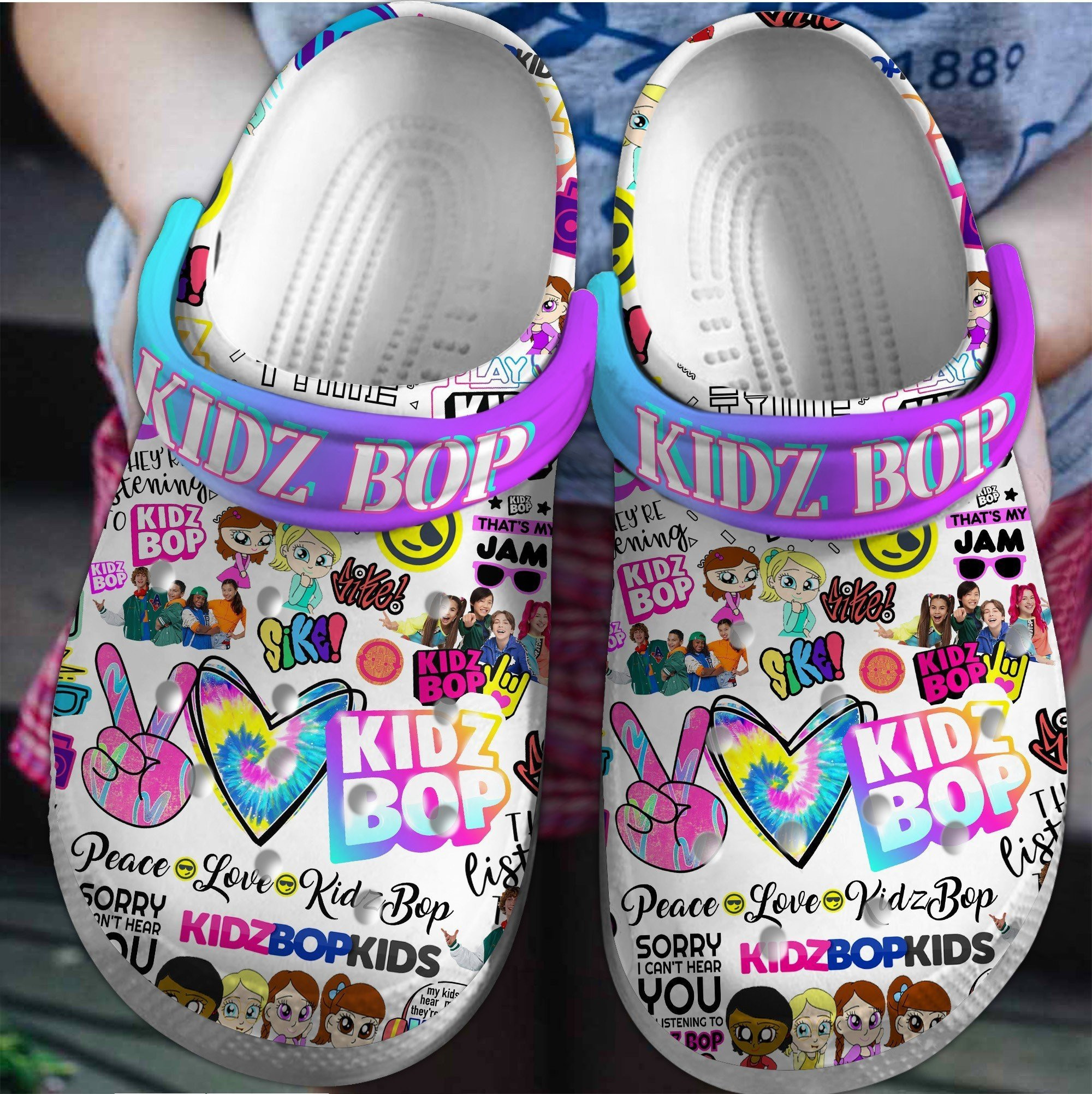 Kidz Bop Music Crocs Crocband Clogs Shoes