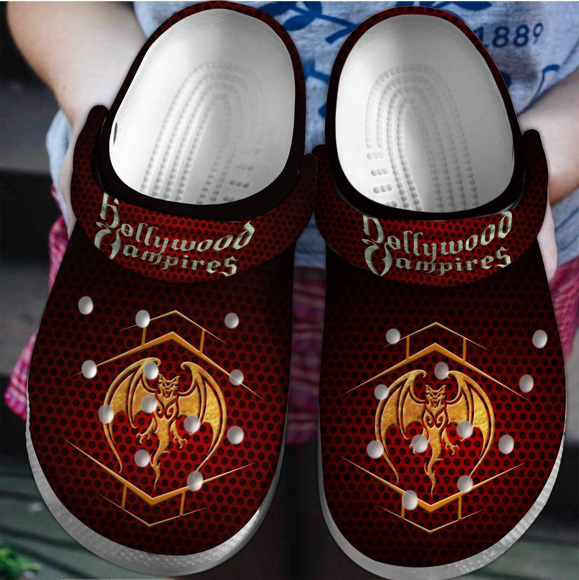 Hollywood Vampires Music Crocs Crocband Clogs Shoes