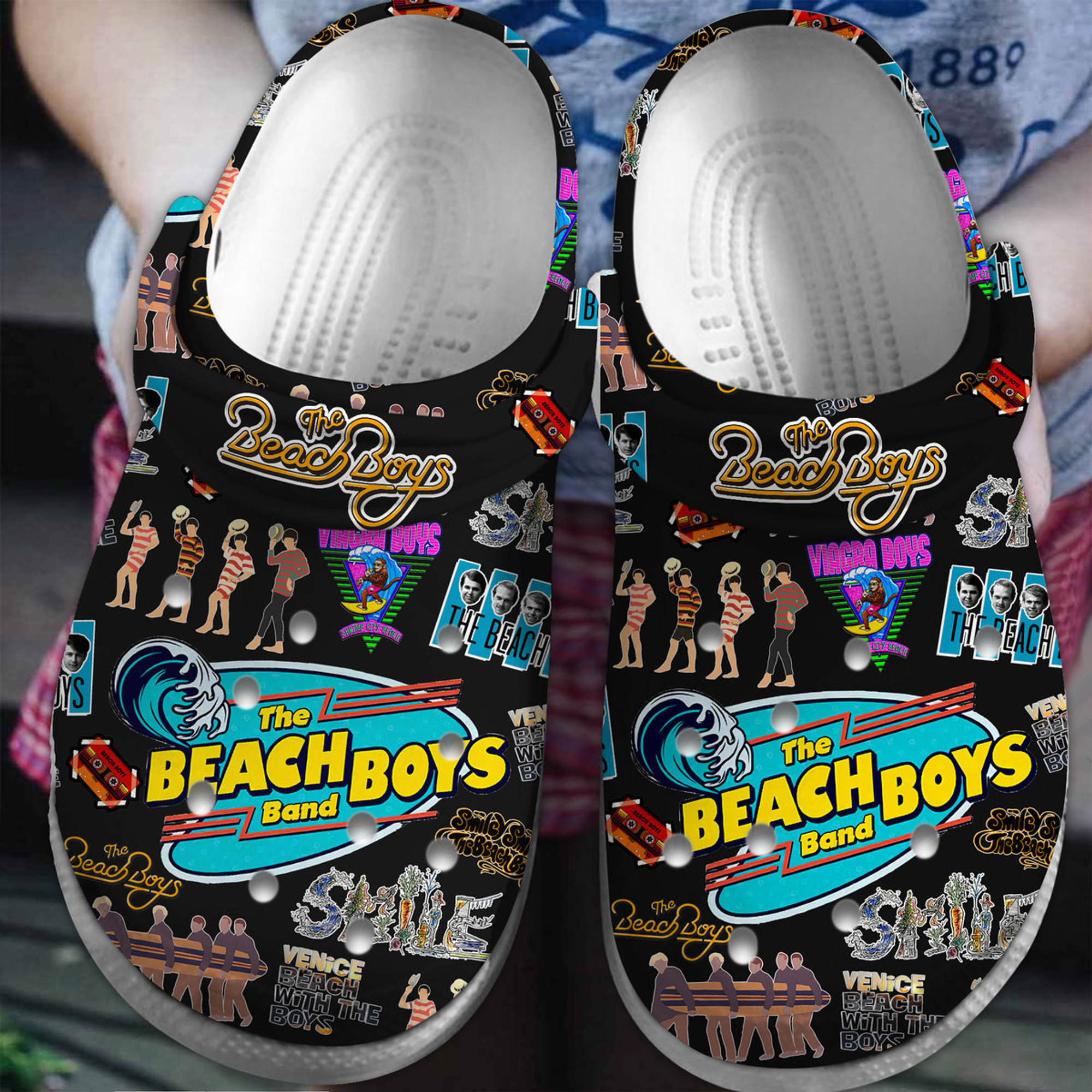 The Beach Boys Music Crocs Crocband Clogs Shoes