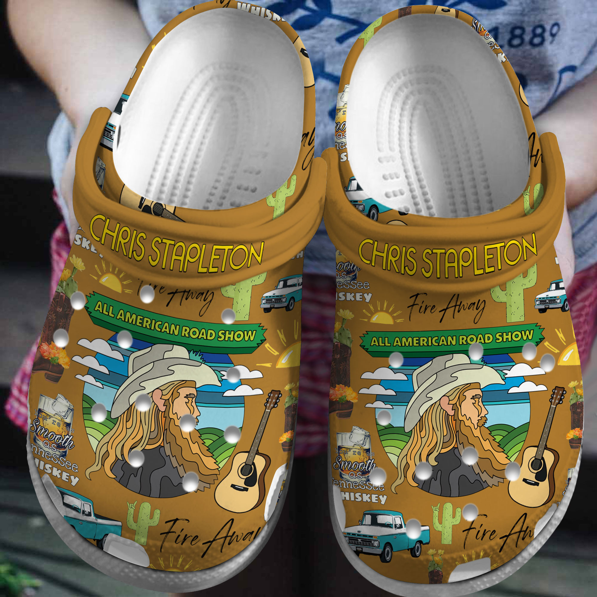 Zac Brown Band Music Crocs Crocband Clogs Shoes