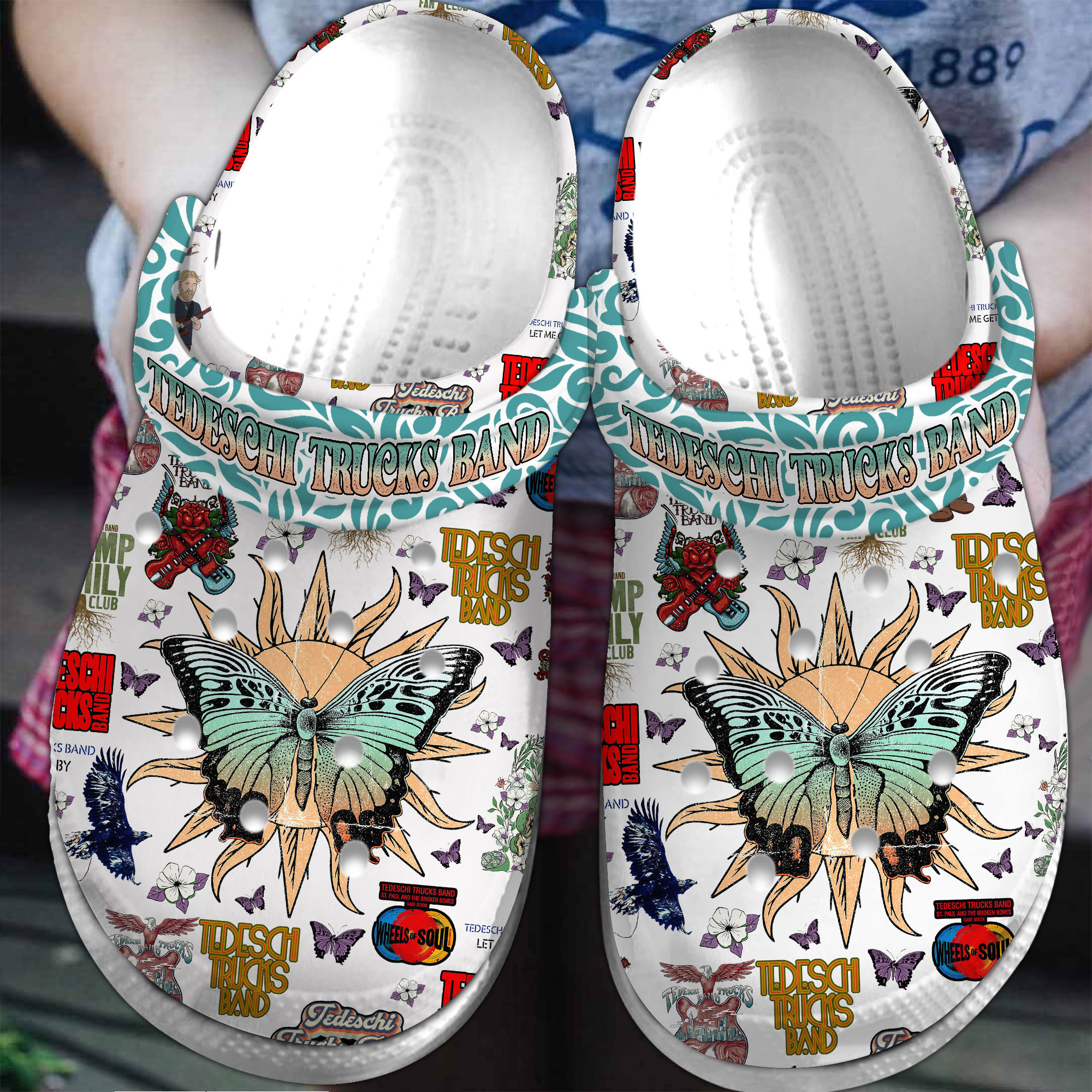 Tedeschi Trucks Band Music Crocs Crocband Clogs Shoes