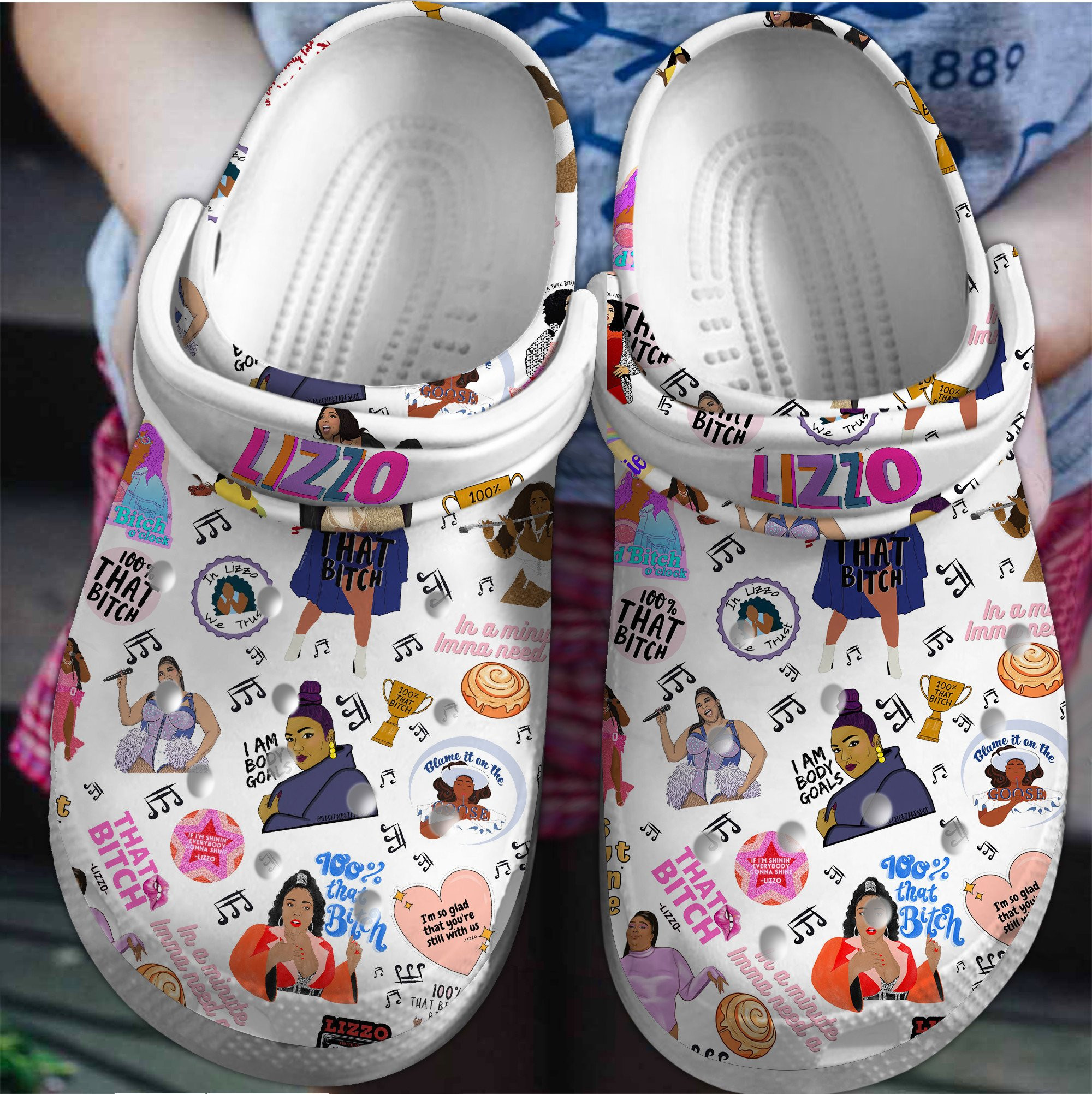 Lizzo Music Crocs Crocband Clogs Shoes