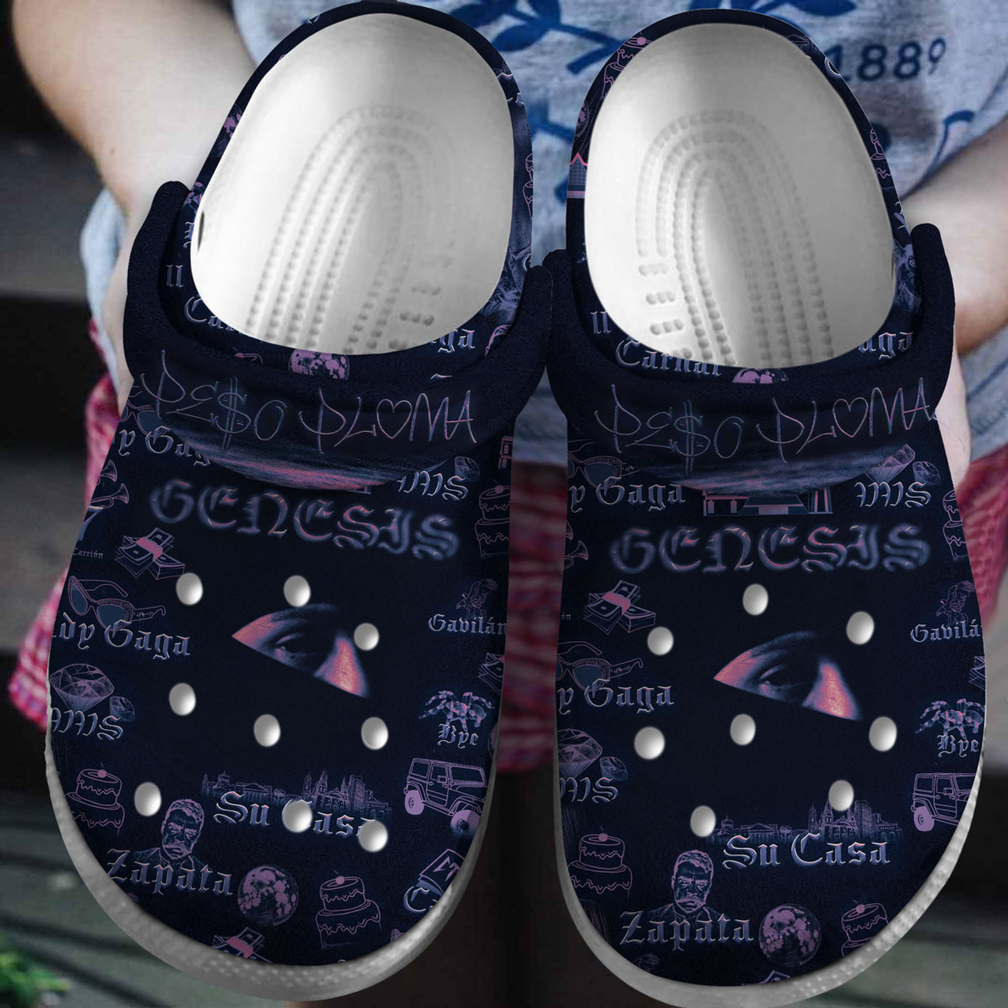 Peso Pluma Music Crocs Crocband Clogs Shoes